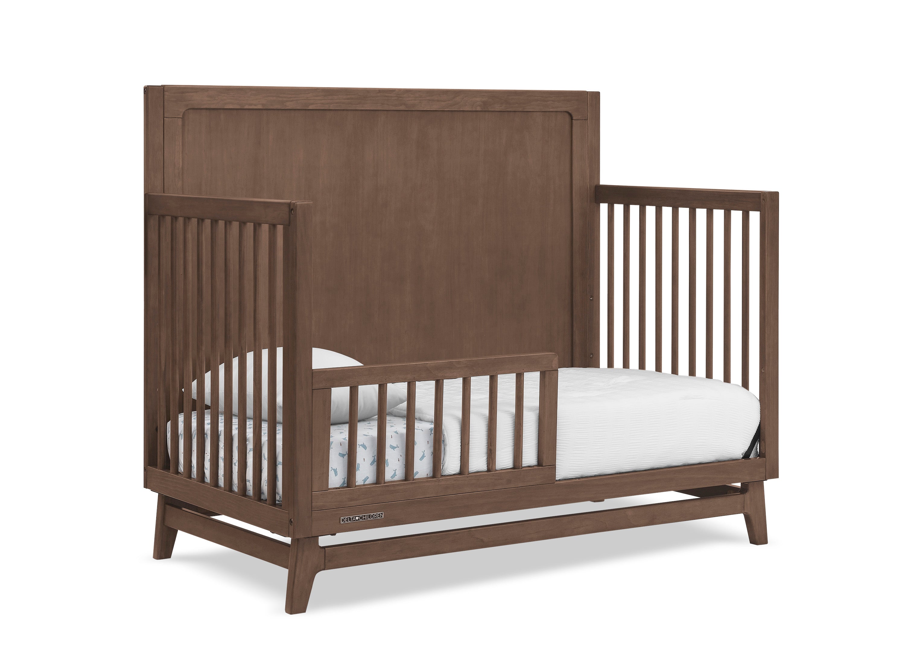 Convertible 6-in-1 Baby Crib by Spencer - Nursery Furniture That Grows with Your Child from Newborn to Toddler Bed