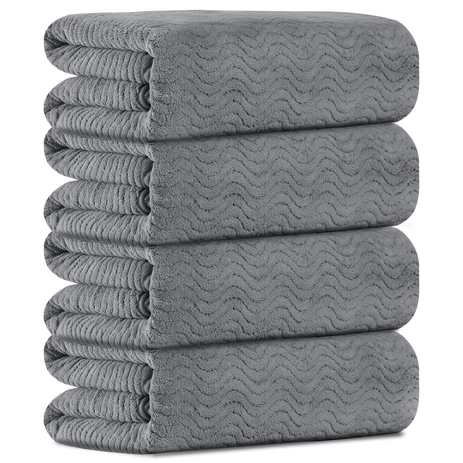 Premium Extra Large Bath Towels Set - Ultra Soft & Absorbent 35x70 Inch Bathroom Towels (8 Pieces) for Spa, Hotel, or Luxury Home Use