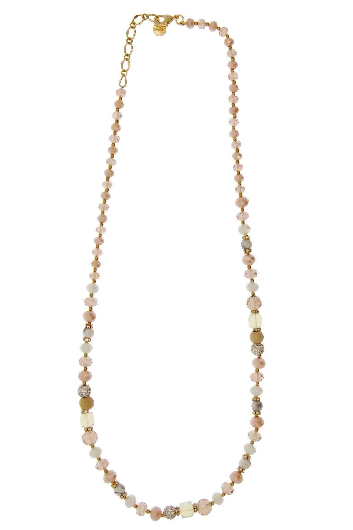 Elegant Beaded Multi-Strand Long Necklace for Women - Perfect for Boho, Party, and Wedding Accessories