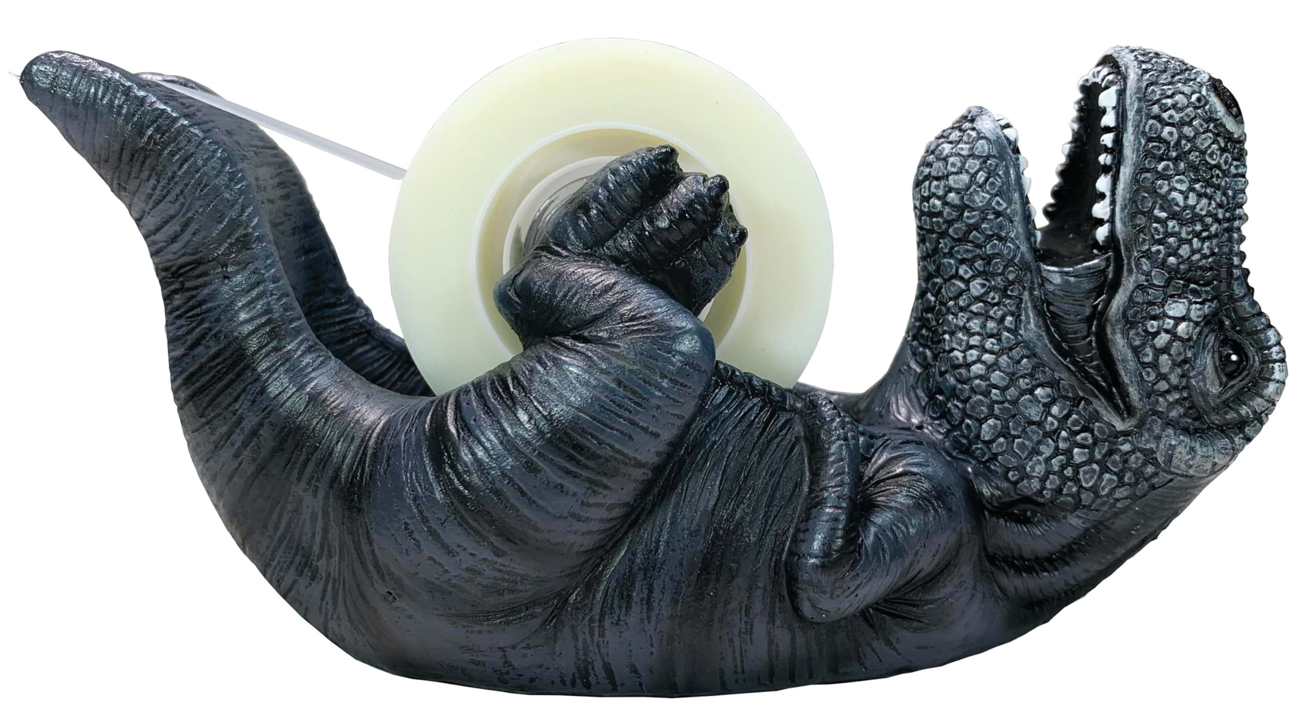 Streamline Imagined Black T-Rex Tape Dispenser - Dinosaur Office Supplies for Desk Organization | Fun Gift for Dinosaur Lovers & Office Workers
