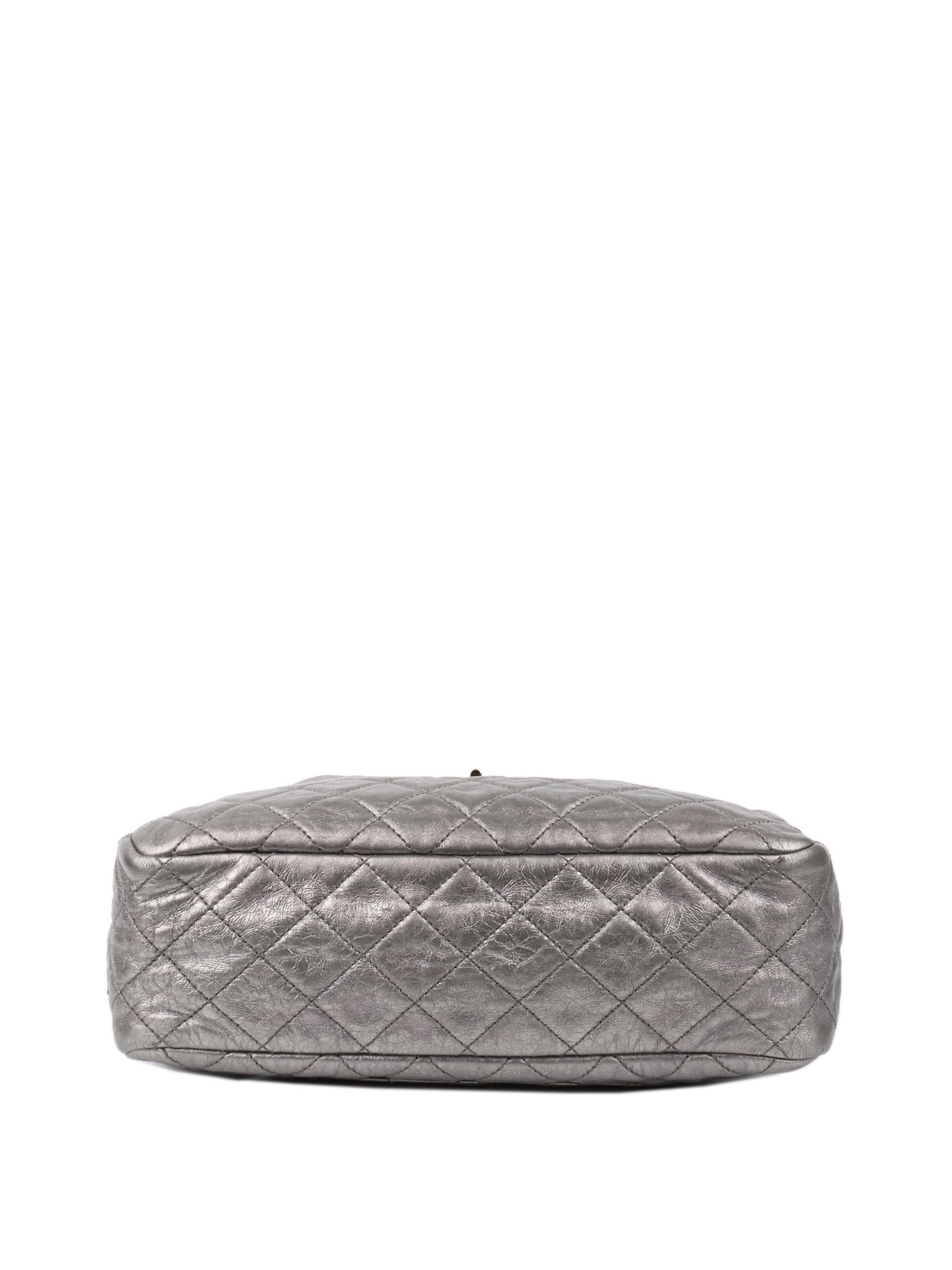 Chanel Metallic Silver 2.55 Reissue Camera Bag - Luxury Designer Crossbody Purse for Women | Perfect for Evening Events, Parties & Travel