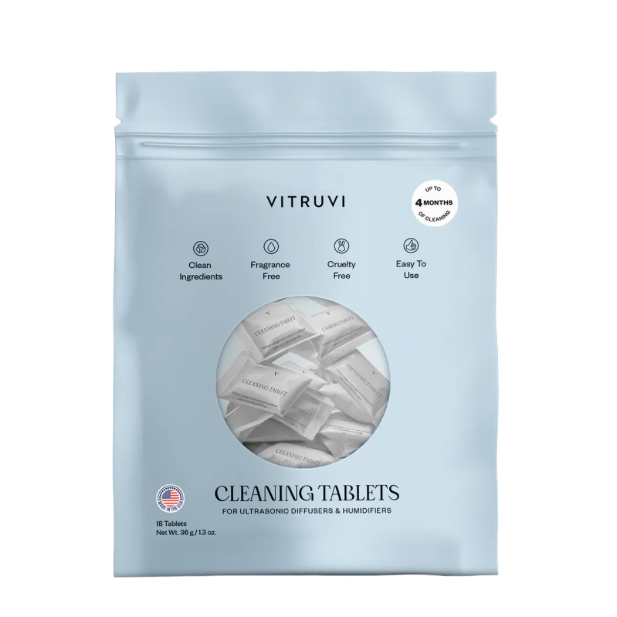 Essential Oil Diffuser Cleaning Tablets - Deep Clean & Freshen Your Aromatherapy Device for Home & Spa Use