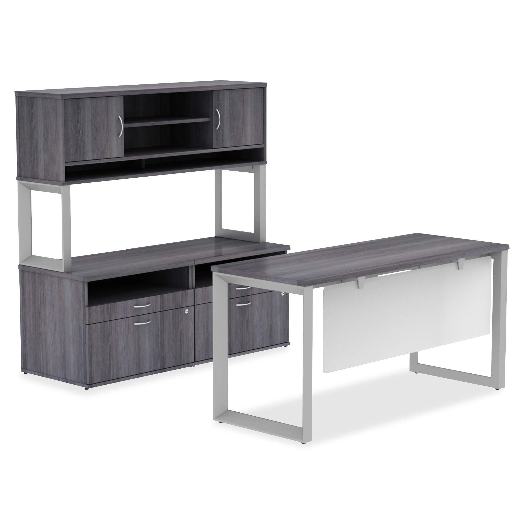 Lorell Relevance Series Adjustable Desk Leg Frame - Heavy Duty Steel Base for Standing & Sitting Desks - Perfect for Home Office, Study & Workspace