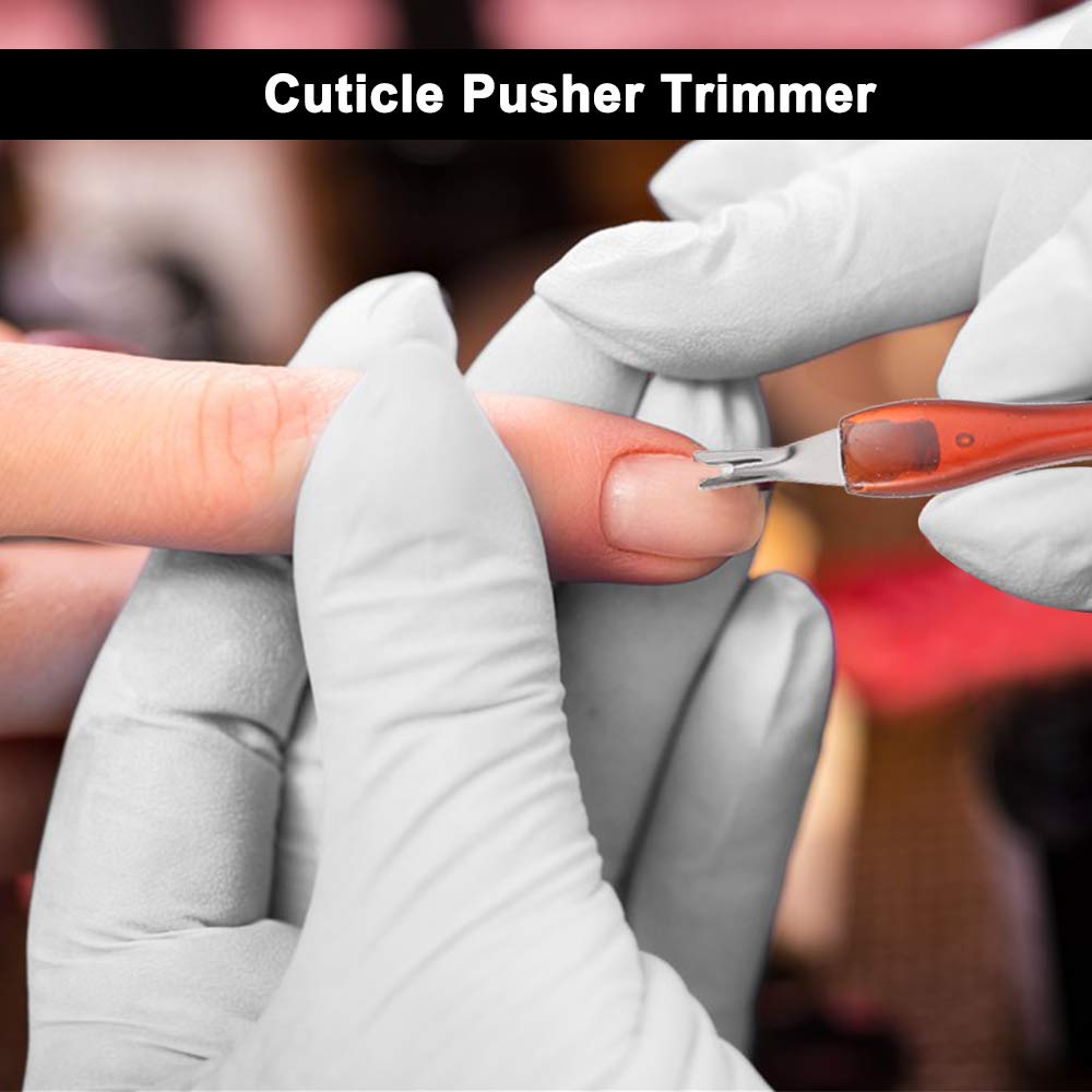 Professional Nail Art Tool Kit - Nail File, Buffer, Polisher, Double-End Cuticle Pusher & Trimmer with Comfort Grip Handle - Perfect for Home Manicures, Salon Nail Care & DIY Nail Designs