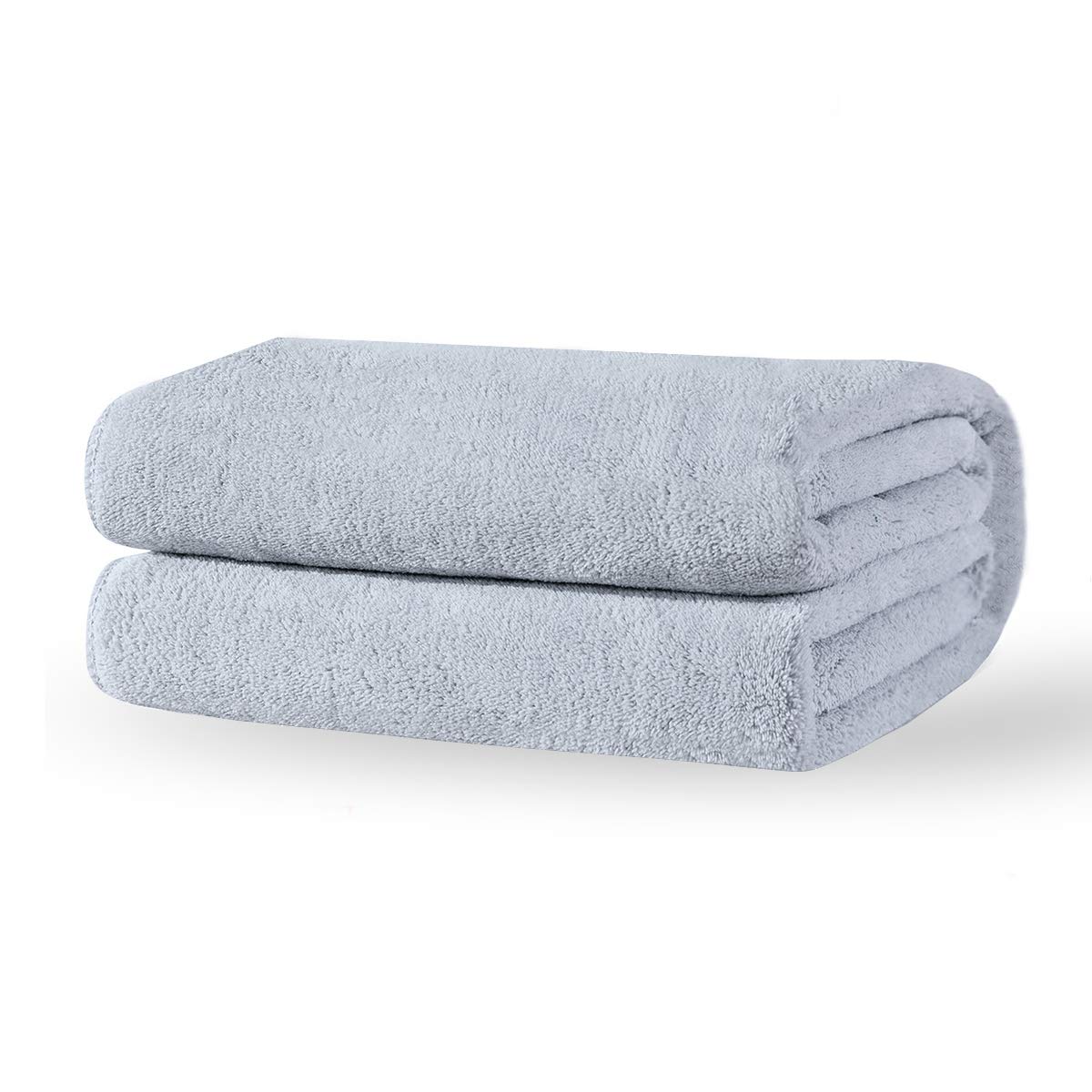 Xinrjojo Quick Dry Microfiber Bath Towel - Ultra Absorbent, Lightweight & Soft Gym, Yoga, Travel Towel for Sports, Fitness & College Students (Gray) - Perfect for Workouts, Swimming & Outdoor Activities