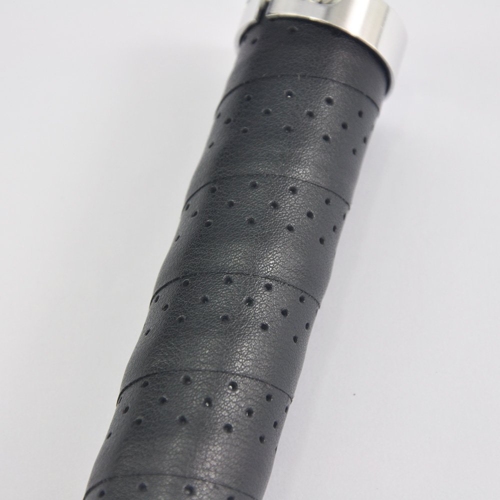 Premium Leather Bike Grips - UPANBIKE Double Lock-On Handlebar Grips for Mountain & Road Bicycles (22.2mm) - Comfortable & Durable Cycling Accessories for Long Rides & Commuting