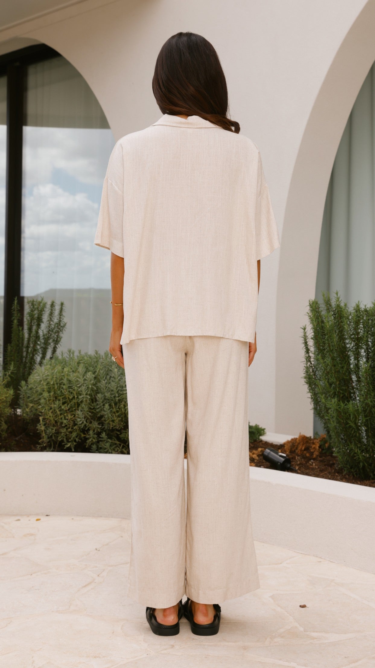 Lexi Linen Pants for Women - Natural Color Comfortable Loose Fit Summer Casual Trousers | Perfect for Beach, Vacation & Everyday Wear