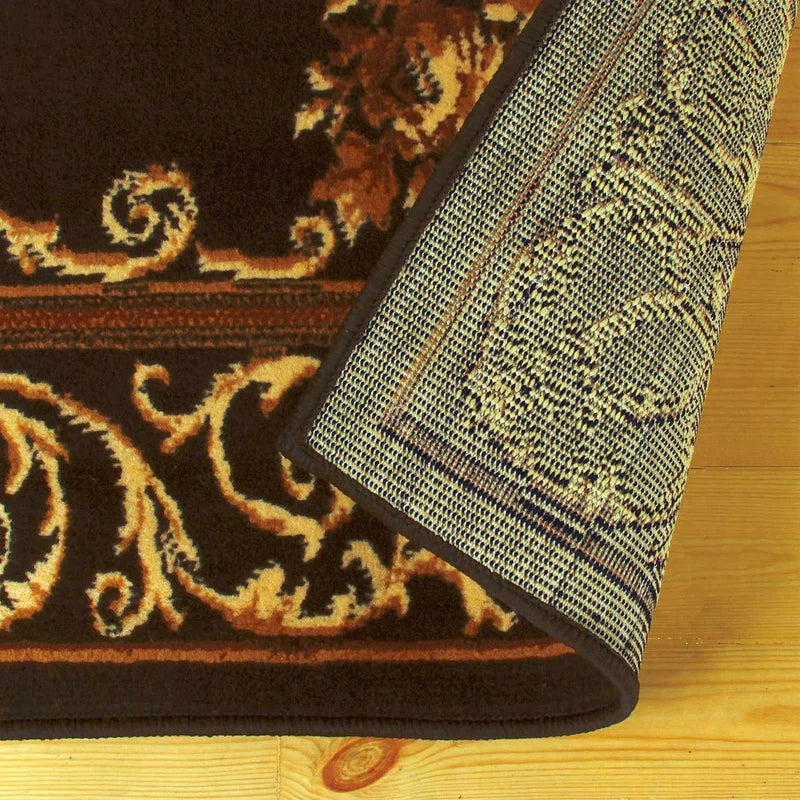 Victorian Oriental Traditional Medallion 3-Piece Indoor Area Rug Set - Perfect for Living Room, Bedroom & Dining Room Decor