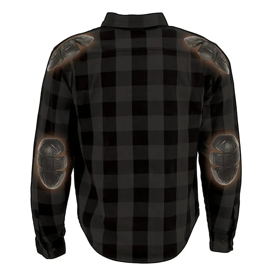 Men's Reinforced Plaid Riding Shirt - Durable Equestrian Shirt for Horseback Riding & Outdoor Activities - Perfect for Ranch Work, Trail Rides & Country Fashion