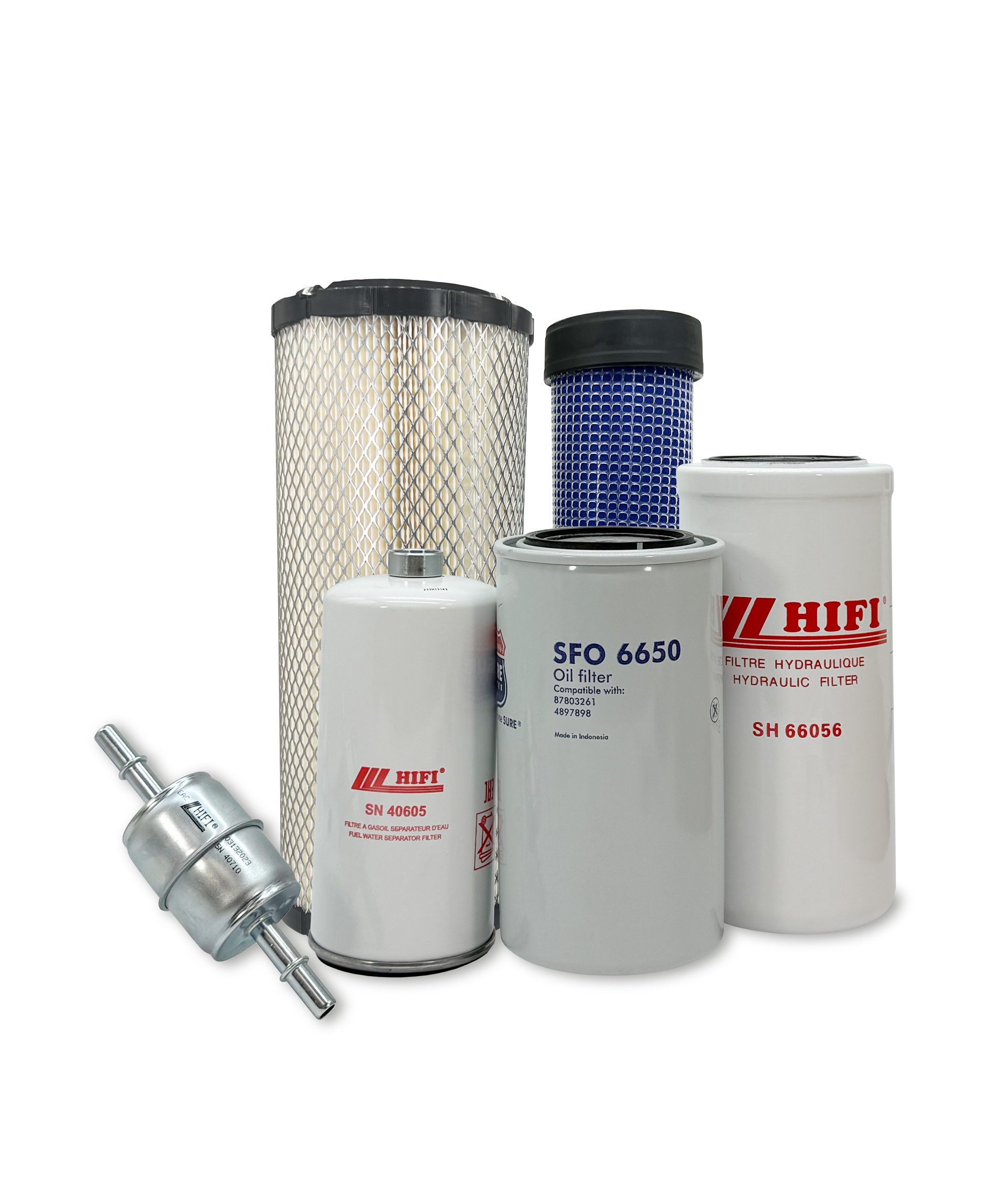 New Holland LS190.B Skid Steer Loader HERO® Maintenance Filter Kit - Air, Oil & Hydraulic Filters Replacement Set for Heavy-Duty Construction Equipment