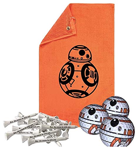 BB8 Star Wars Golf Towel Set - 20pc Premium Golf Accessories Kit with 16