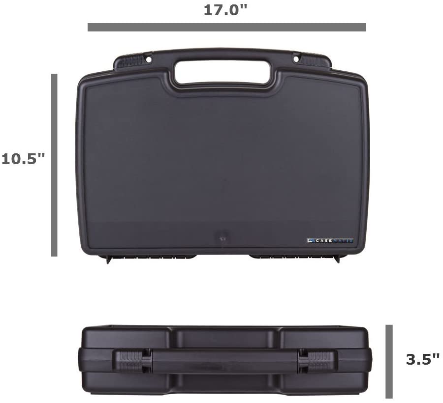 CASEMATIX Professional Barber Case for Clippers & Trimmers - Compatible with Oster Classic 76, Wahl, Andis & More - Perfect Organizer for Stylists & Salon Accessories - Ideal for Travel, Home & Professional Use