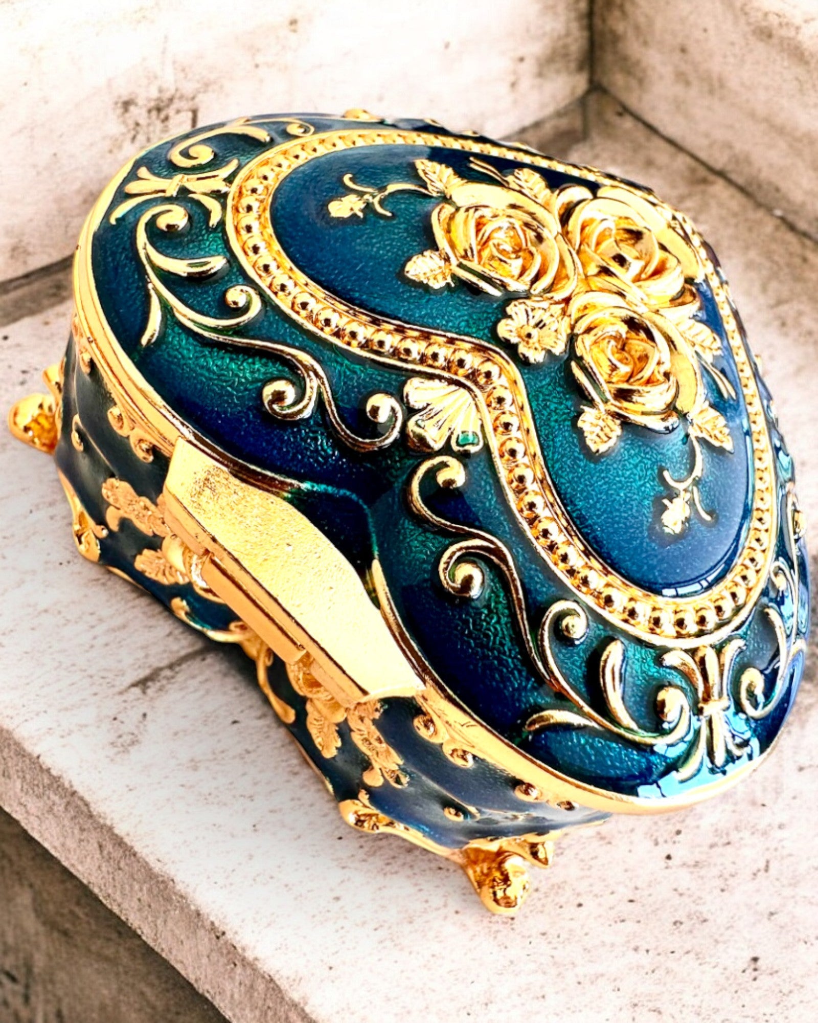 Elegant Royal Jewelry Box with Engraving Option - Perfect Gift for Women, 3 Color Variants | Jewelry Storage & Display for Home, Travel & Special Occasions