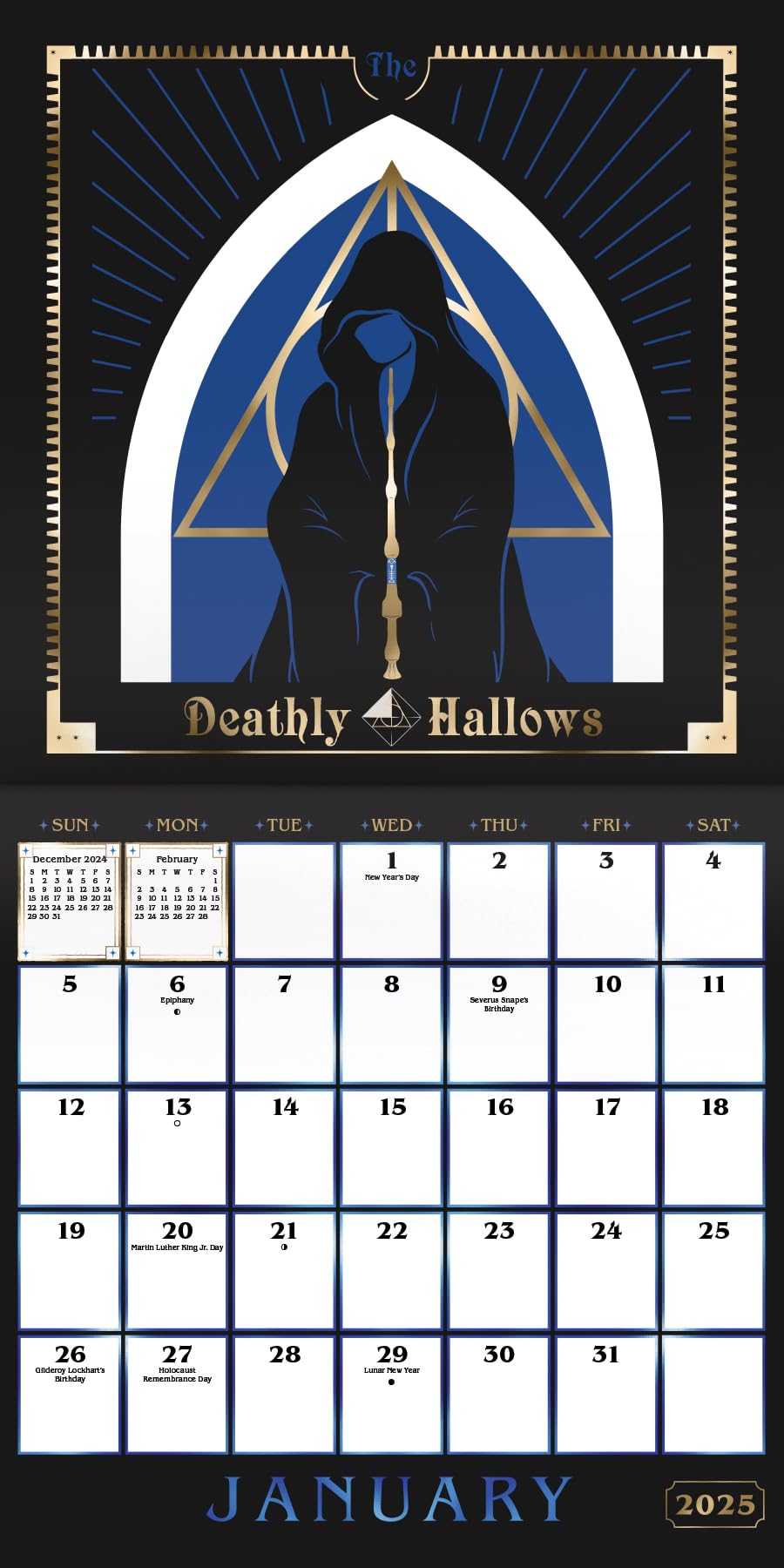 2025 Harry Potter Collector's Edition Wall Calendar - Official Wizarding World Merchandise | Perfect for Home, Office & Classroom Decor | Gift for Potterheads & Fantasy Fans