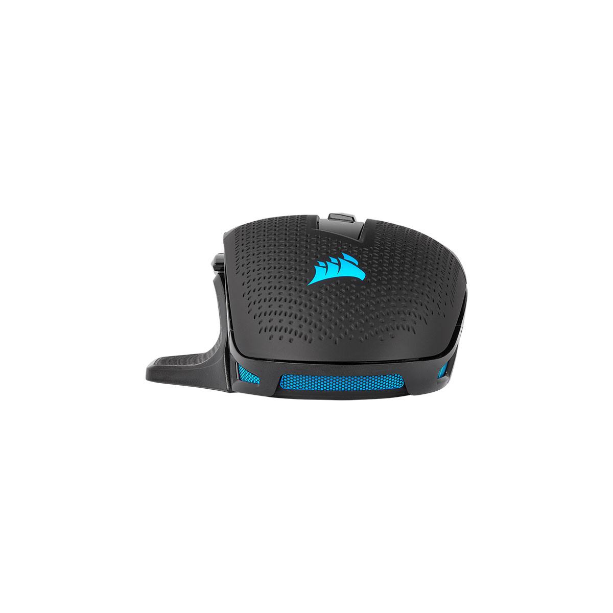 Corsair Nightsword RGB Optical Gaming Mouse - High Precision 18000 DPI, 10 Programmable Buttons, Ergonomic Design for PC & Laptop - Perfect for FPS, MOBA, and MMO Gaming