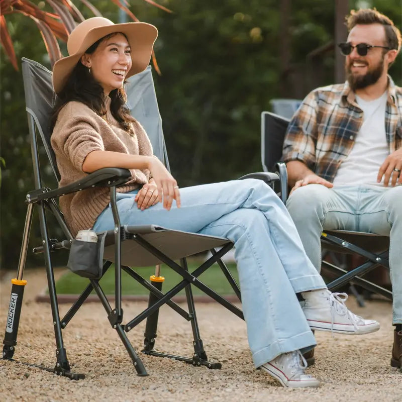 RoadTrip Rocker™ - Portable Folding Rocking Chair for Camping, Beach, Travel & Outdoor Adventures | Lightweight & Compact Design for Easy Transport