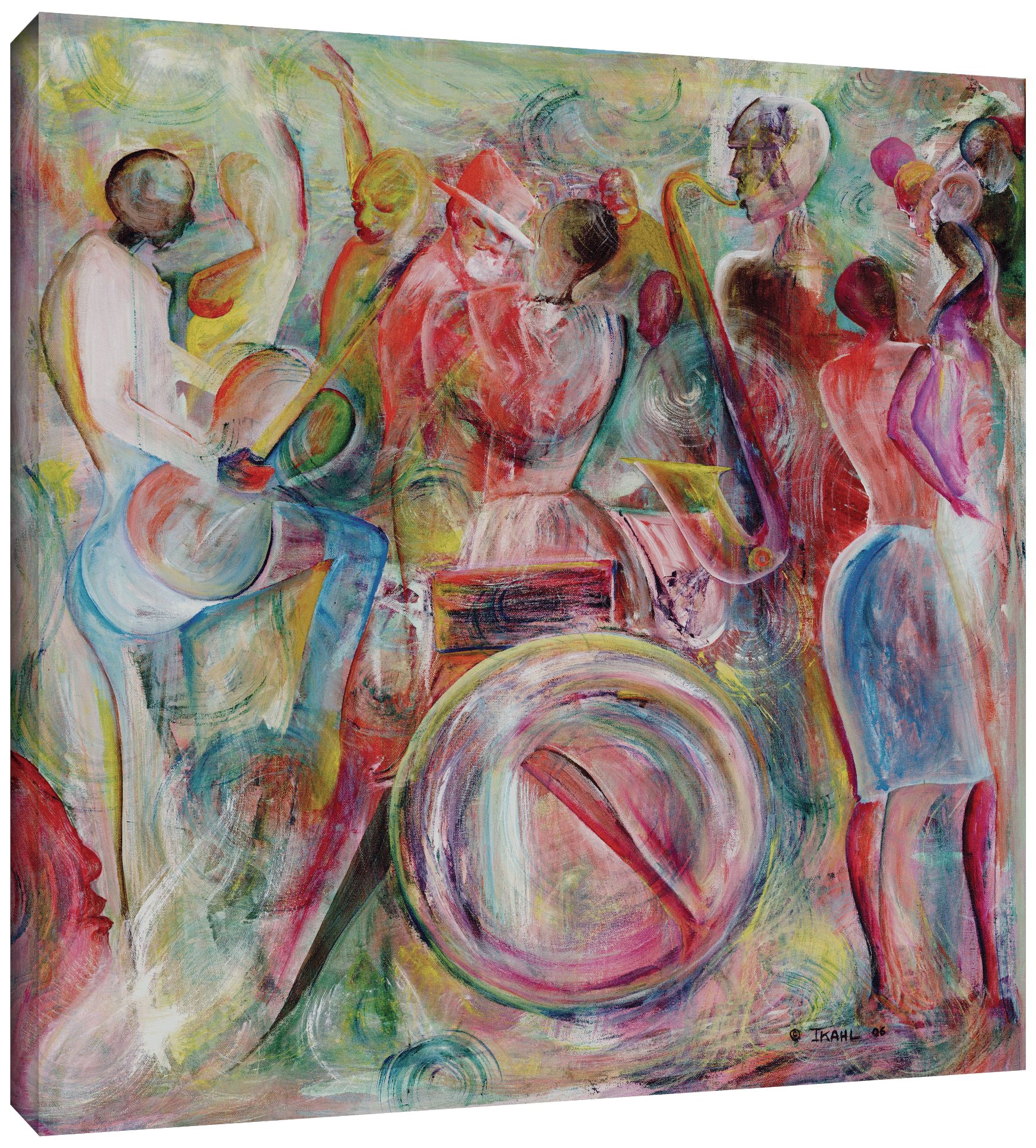 Ikahl Beckford 'New Orleans, 2006' Gallery Wrapped Canvas Art Print - 18x18 Inches - Modern Wall Decor for Living Room, Bedroom & Office