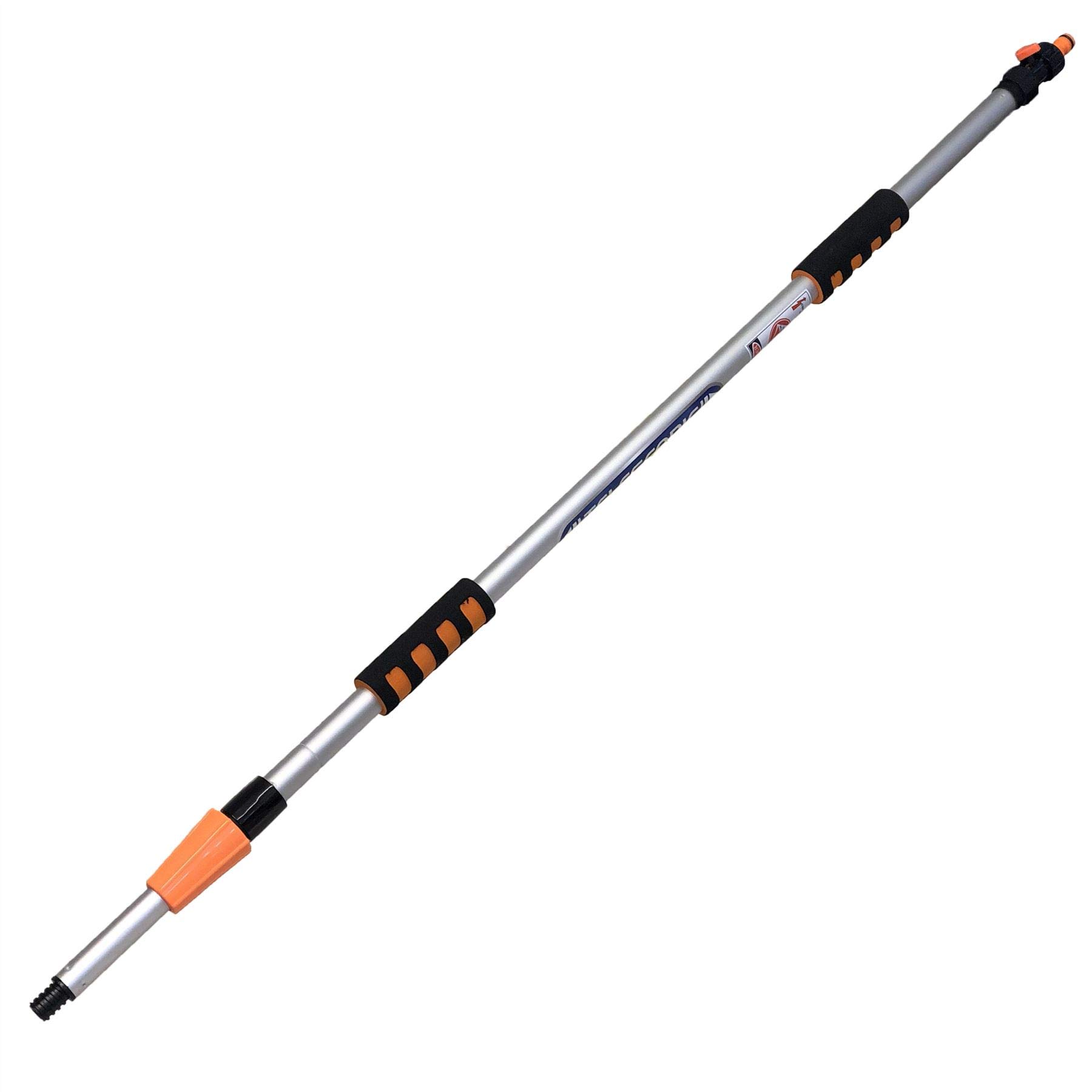 AB Tools 2m Extendable Aluminium Car Wash Brush with Telescopic Hose - Durable Water Cleaning Mop for Cars, Trucks, and Outdoor Surfaces