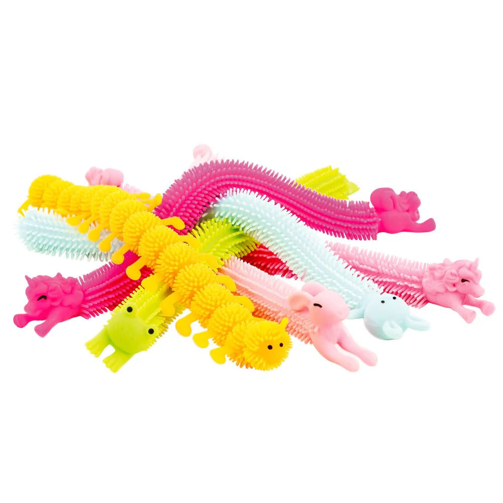 Stretchy Noodle Animals - Fun Sensory Stress Relief Toys for Kids & Adults - Perfect for Fidgeting, Anxiety Relief, and Classroom Focus
