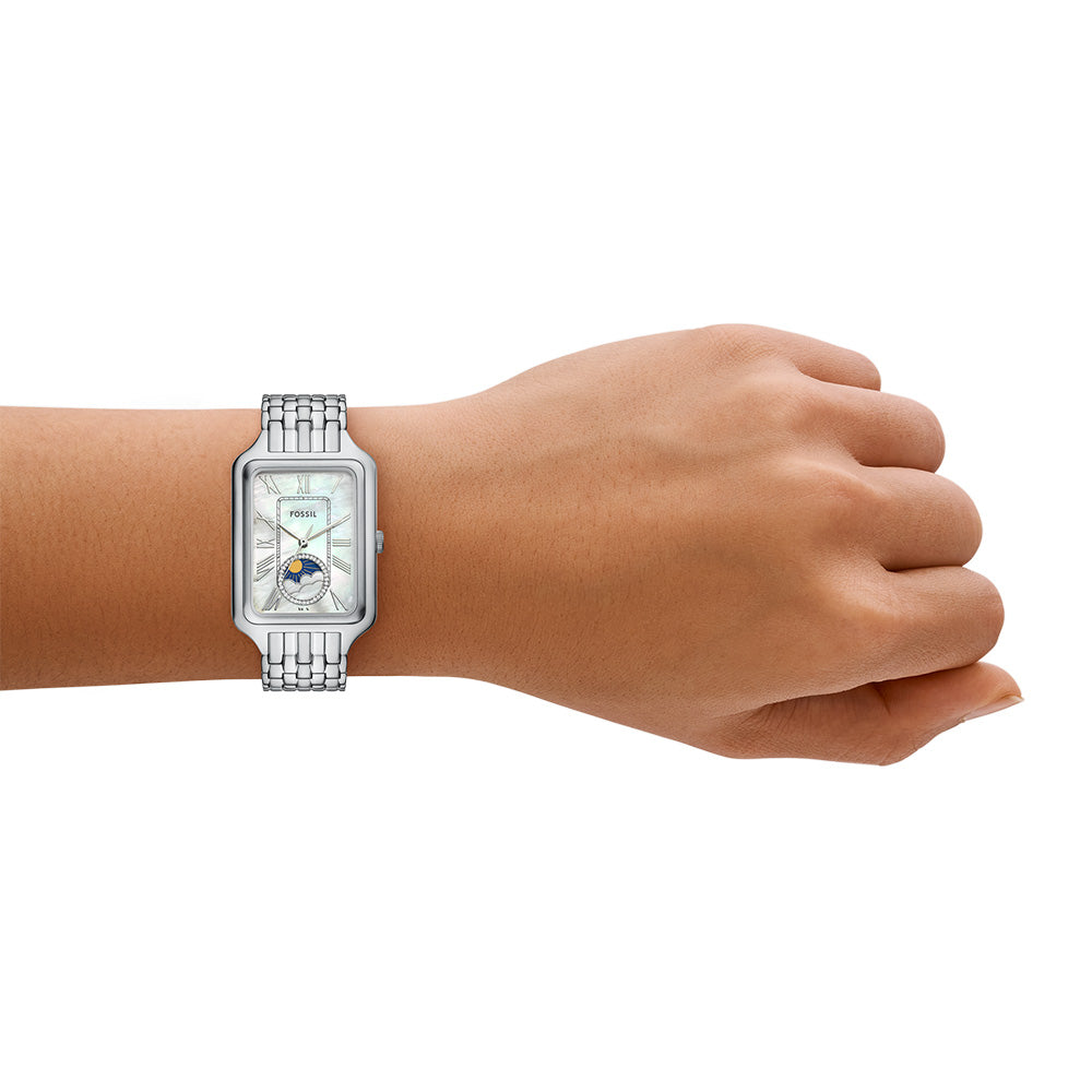 Fossil Raquel Sun Moon ES5400 Women's Watch - Stylish Analog Watch with Sun and Moon Dial - Perfect for Casual Wear, Office, and Everyday Fashion Accessories