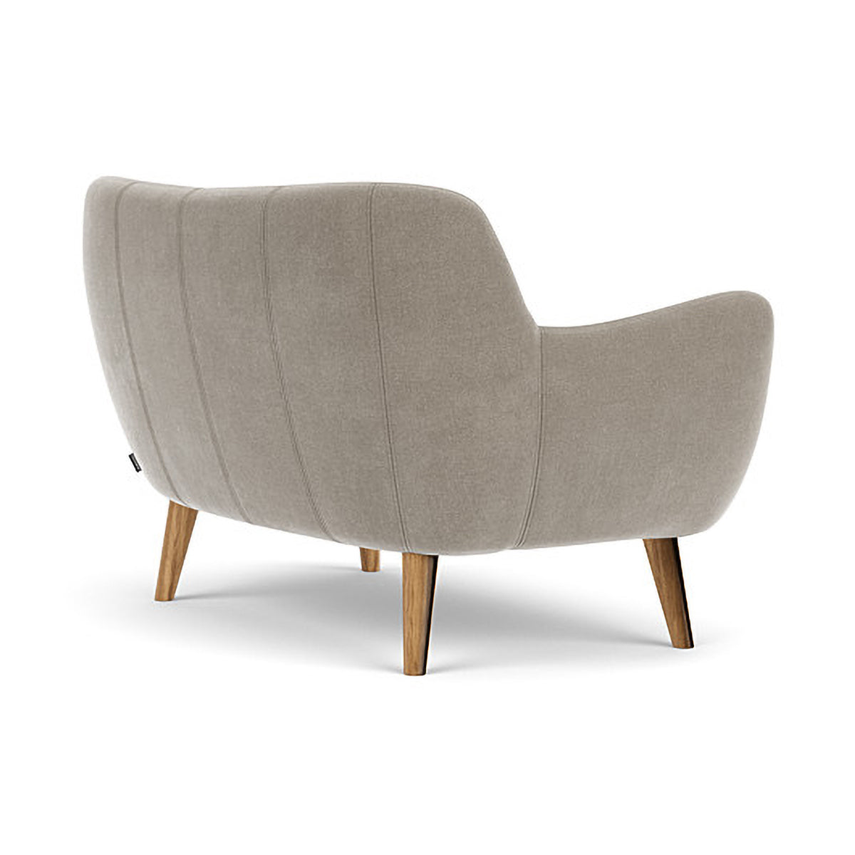 Herman Fabric 2 Seater Sofa - Modern Living Room Couch for Small Spaces, Apartment & Home Decor - Comfortable Loveseat with Soft Upholstery for Relaxing, Entertaining & Cozy Lounging