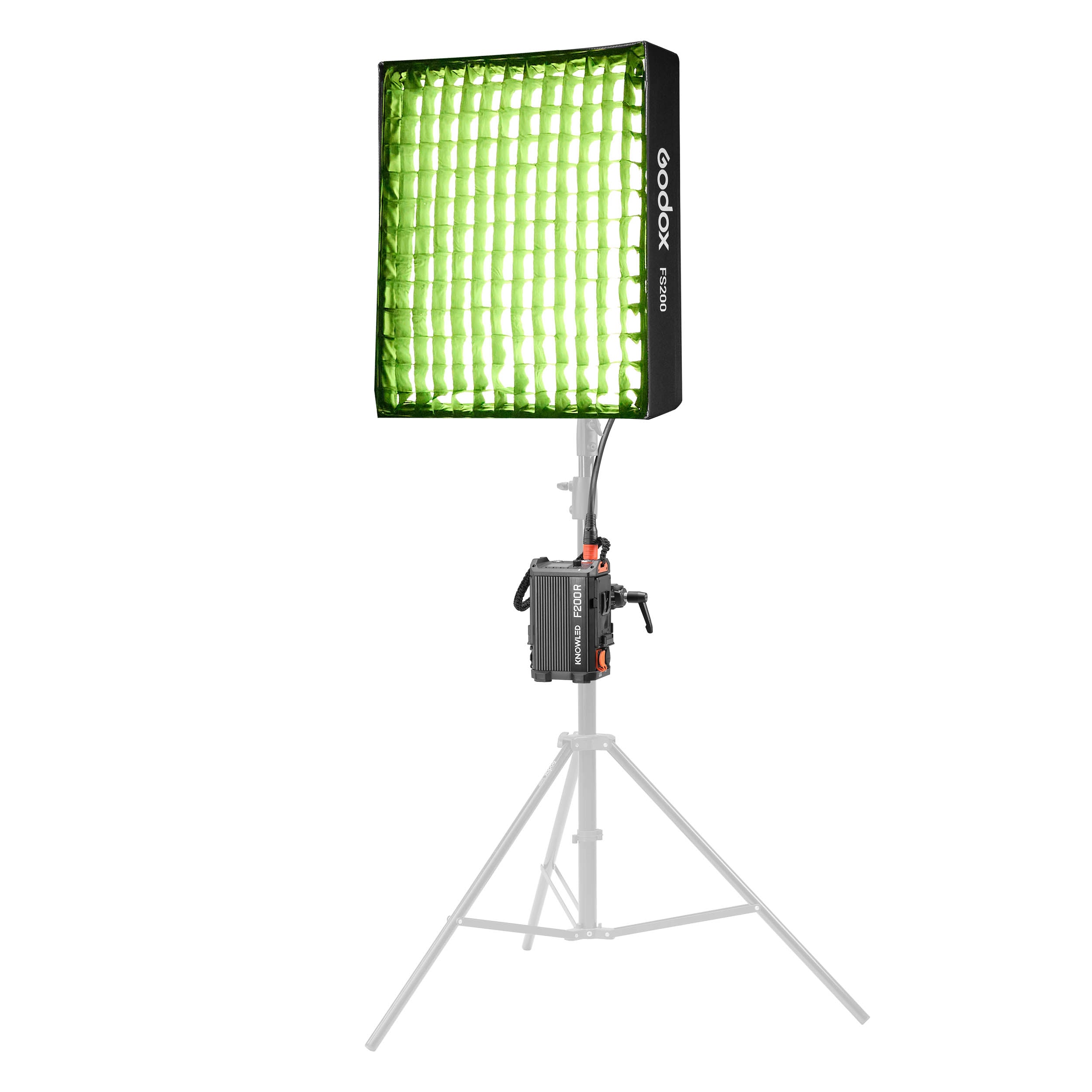 KNOWLED F200R 2x2 Feet IP54 Waterproof Flexible RGB LED Panel - Professional Cine Lighting for Film, Photography & Studio Production