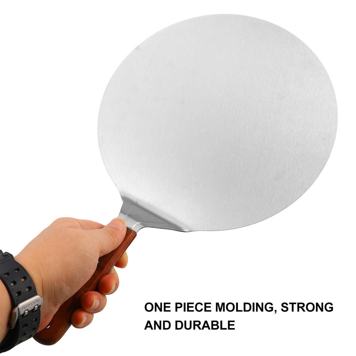 DOITOOL Stainless Steel Pizza Spatula - Professional Pizza Peel for Baking, Serving & Transferring - Perfect for Kitchen, Restaurants & Outdoor BBQ - Non-Stick Pizza Turner, Cake Lifter & Bread Server Tool