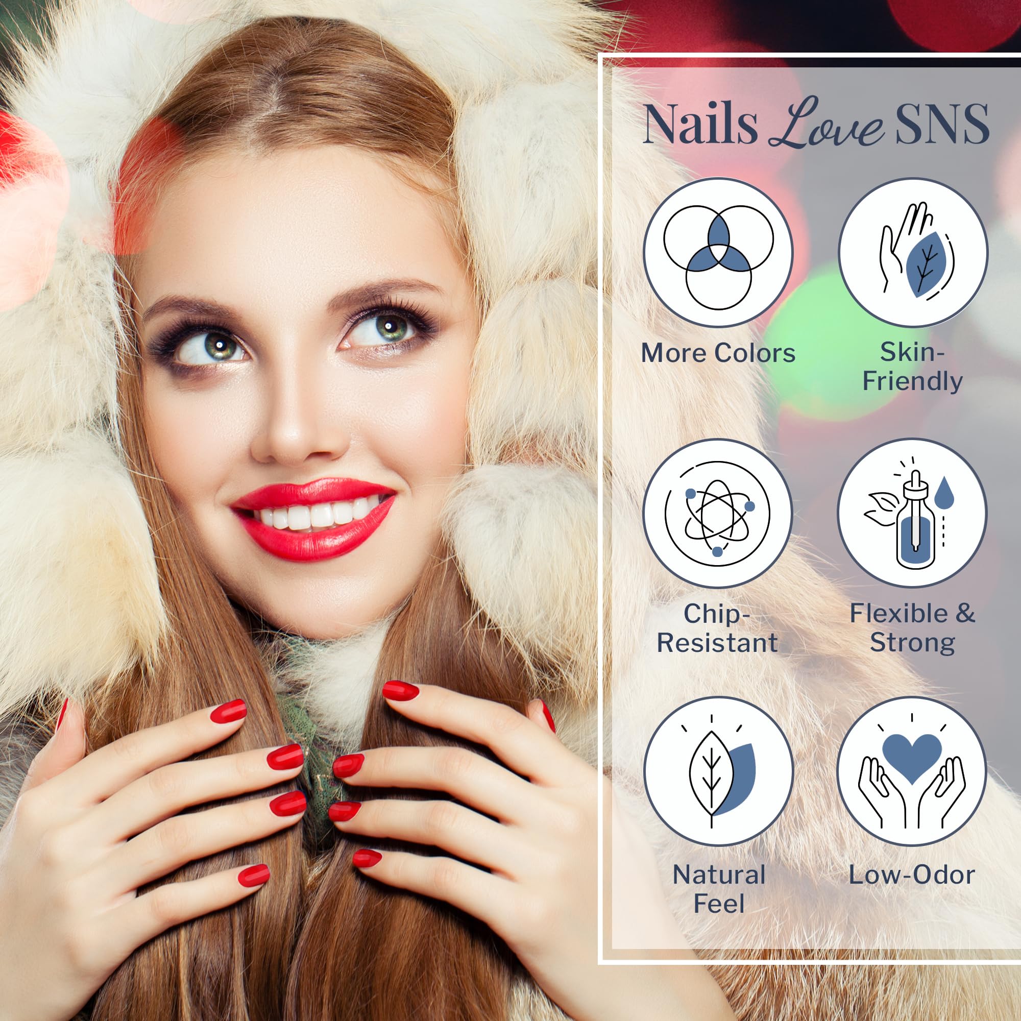 SNS Nail Dip Powder - Gelous Color Dipping Powder in Snowbasin (Metallic Silver) - 14 Days Long-Lasting Acrylic Nail Polish - Low Odor & No UV Lamp Needed - 1 oz - Perfect for Salon, Home Manicures & Nail Art Designs