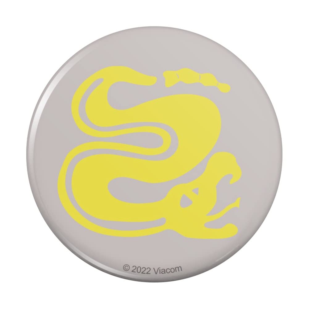 Hidden Temple Silver Snakes Kitchen Refrigerator Magnet - Decorative Fridge Button for Home, Office & Dorm Room Organization