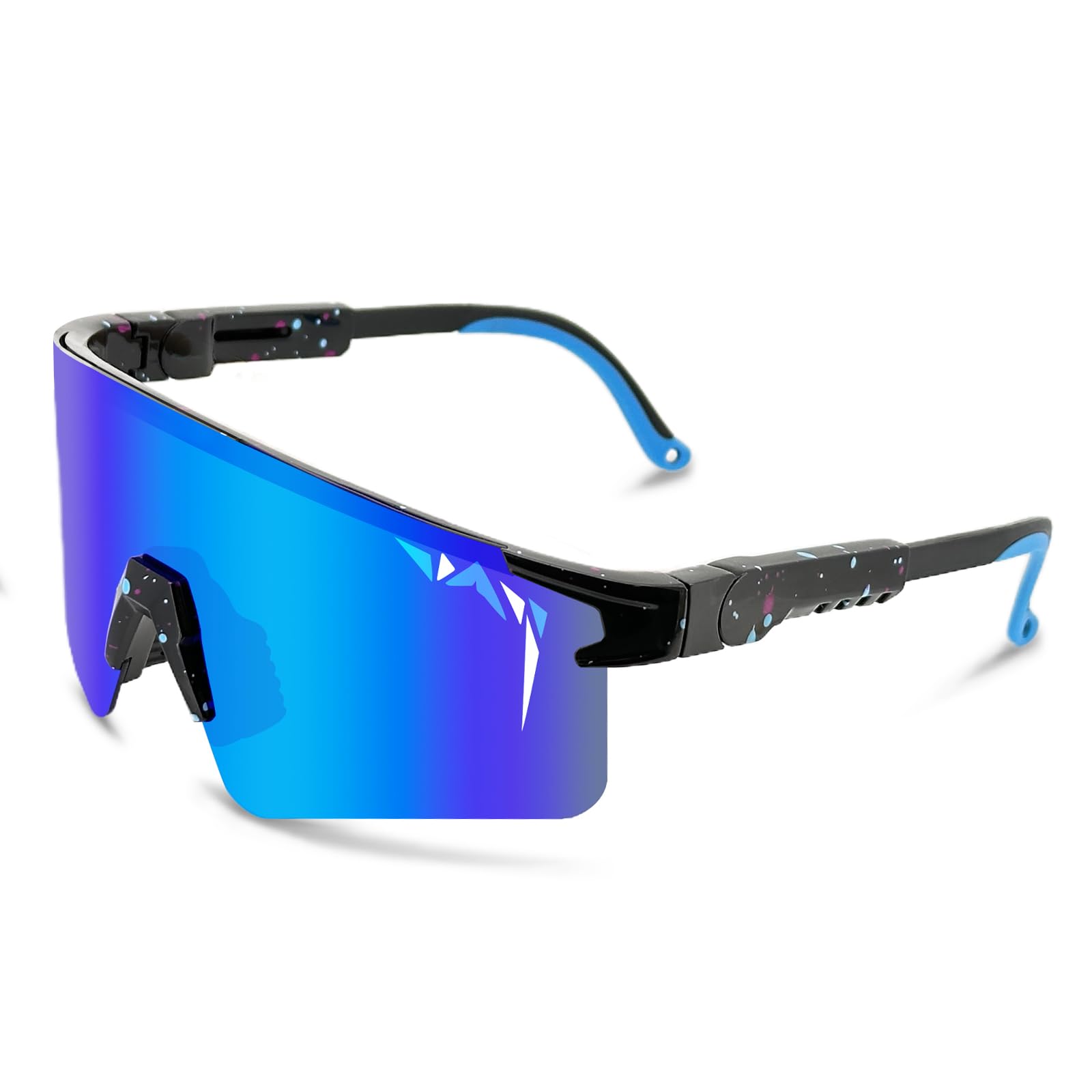 IKTOD Polarized Sports Sunglasses for Men & Women - UV Protection Baseball Cycling Running Softball Goggles - Perfect for Outdoor Activities, Driving, Fishing & Beach