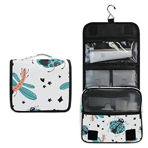 Waterproof Hanging Travel Toiletry Bag for Women - Cosmetic Makeup Organizer Pouch with Insect Protection | Perfect for Camping, Gym, and Vacation Trips
