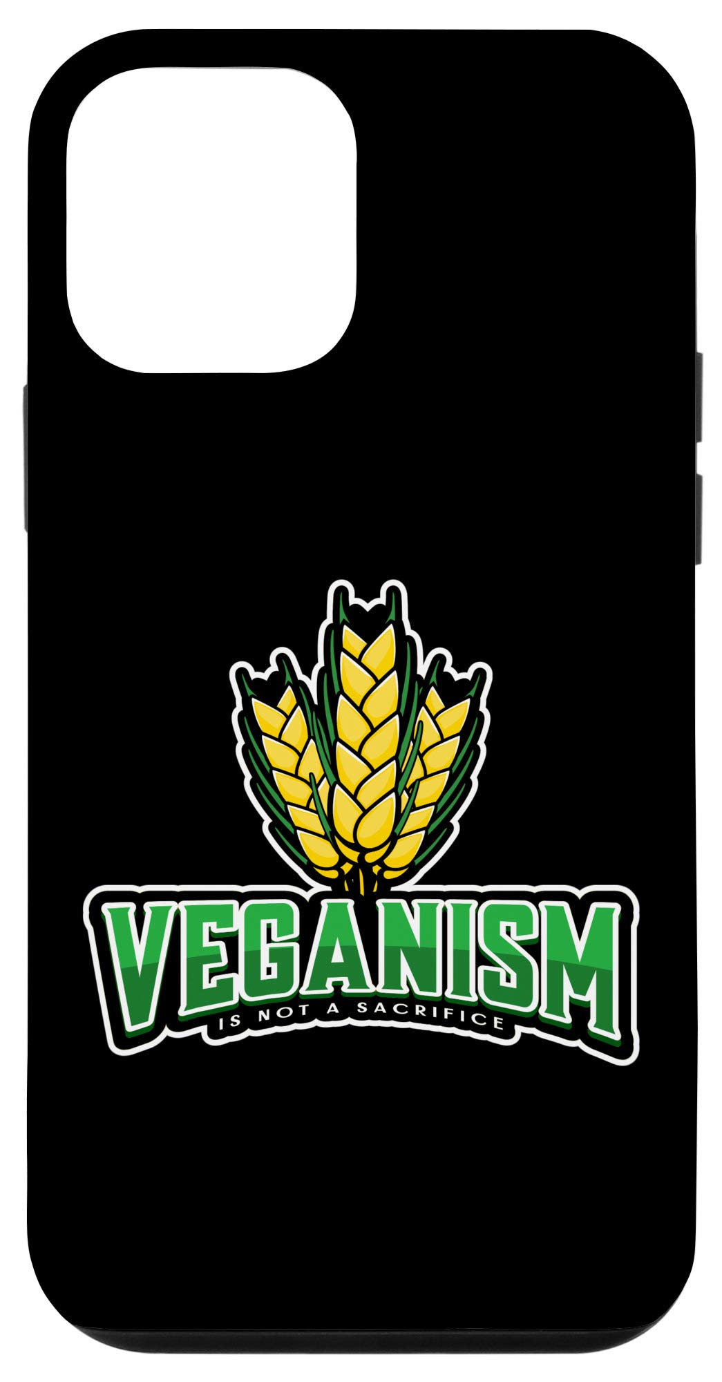 iPhone 12 Mini Vegan Case - Eco-Friendly Plant-Based Phone Cover with 'Veganism Is Not A Sacrifice' Saying - Perfect for Animal Lovers & Sustainable Lifestyle