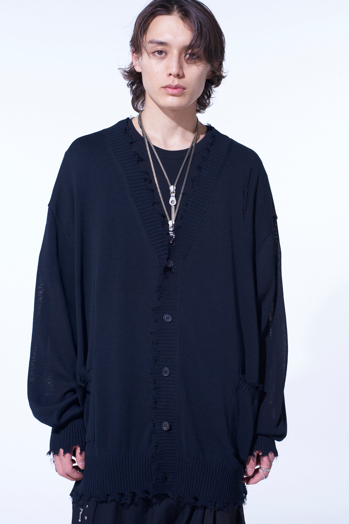 Compact Twist 10g Damaged Knit Cardigan for Women - Cozy Lightweight Open Front Sweater for Fall Layering & Casual Outfits