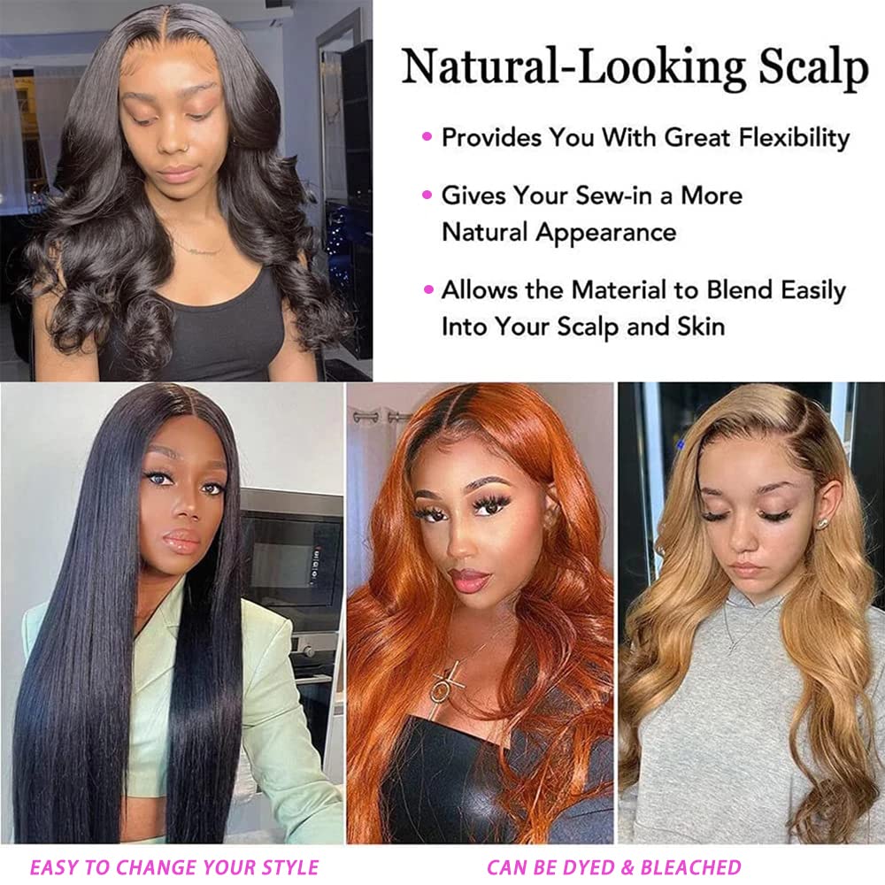 26 28 30 Inch 100% Unprocessed Brazilian Human Hair Bundles - Body Wave Weave 3 Bundles (300g) Natural Black Color for Sew-in, Clip-in Extensions & Styling