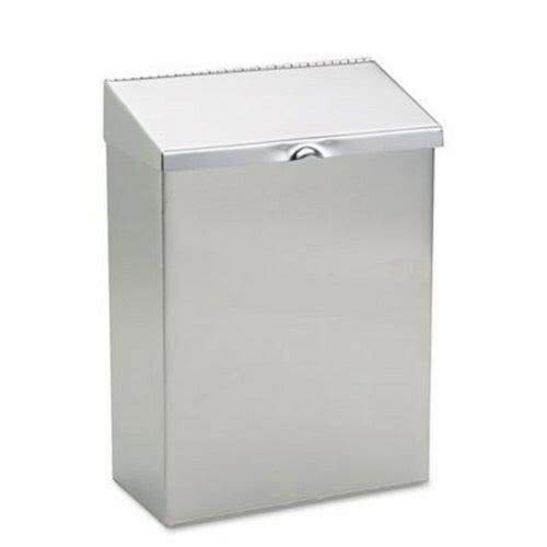 Stainless Steel Convertible Floor/Wall Mount Sanitary Napkin Disposal Bin - Ideal for Restrooms, Offices & Public Spaces