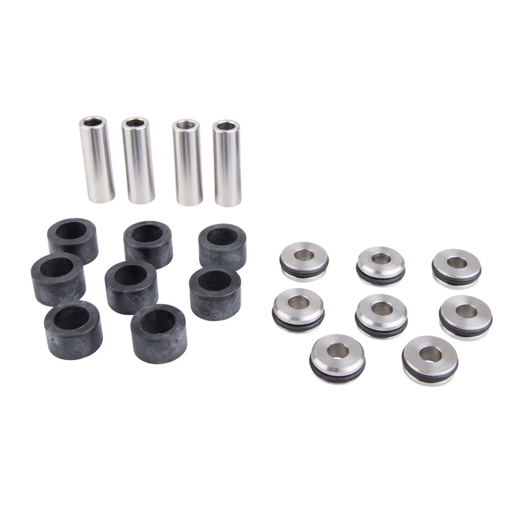 TUSK Mohawk Extreme Duty High Clearance Lower A-Arms - Silver with Bushing Hardware - Compatible with Polaris RZR XP 1000 Desert Edition 2015 - Perfect for Off-Roading, Dune Bashing & Desert Racing