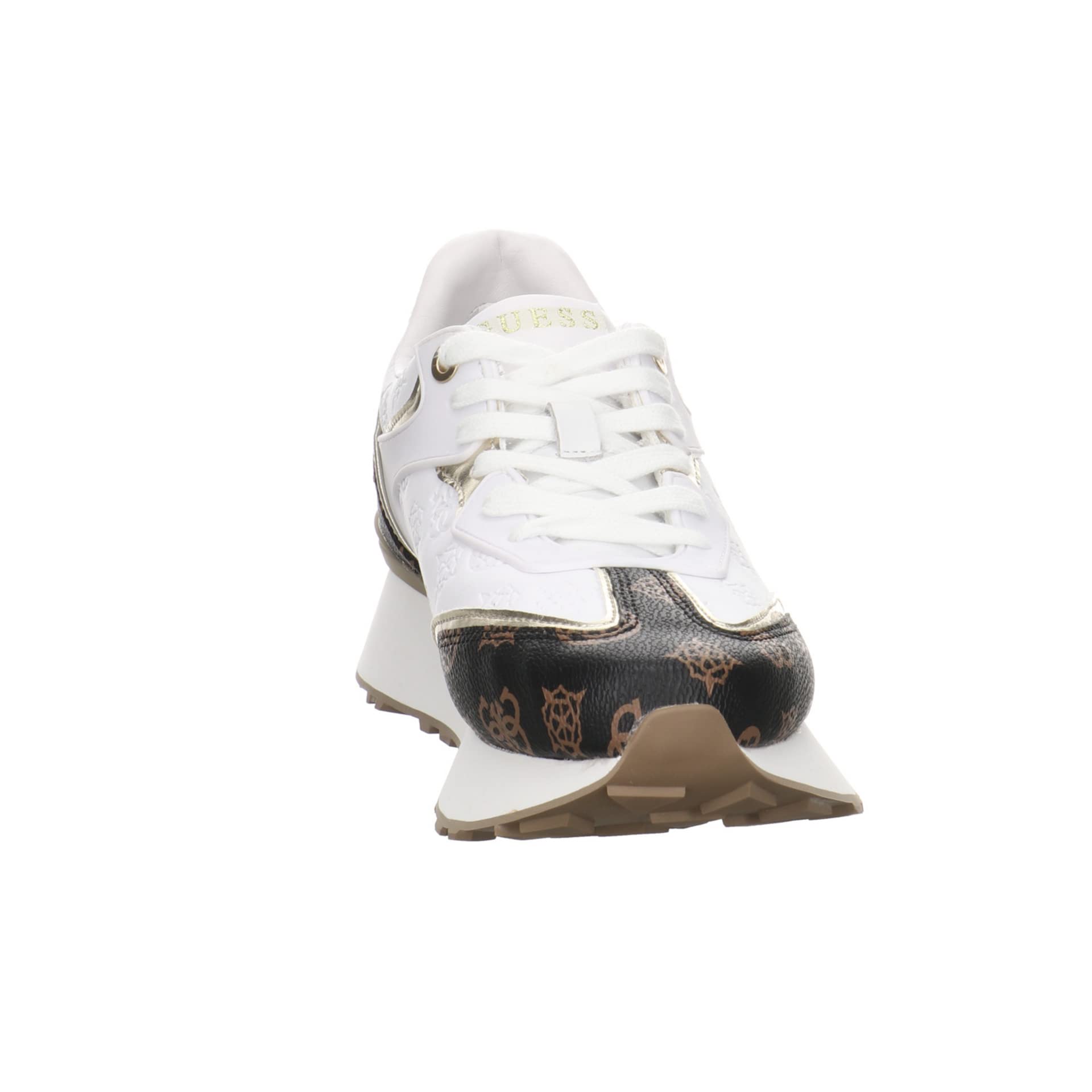 GUESS Luchia Women's Sneakers - Black, Brown, Ochre | Comfortable Casual Walking Shoes for Women | Perfect for Work, Travel & Everyday Wear