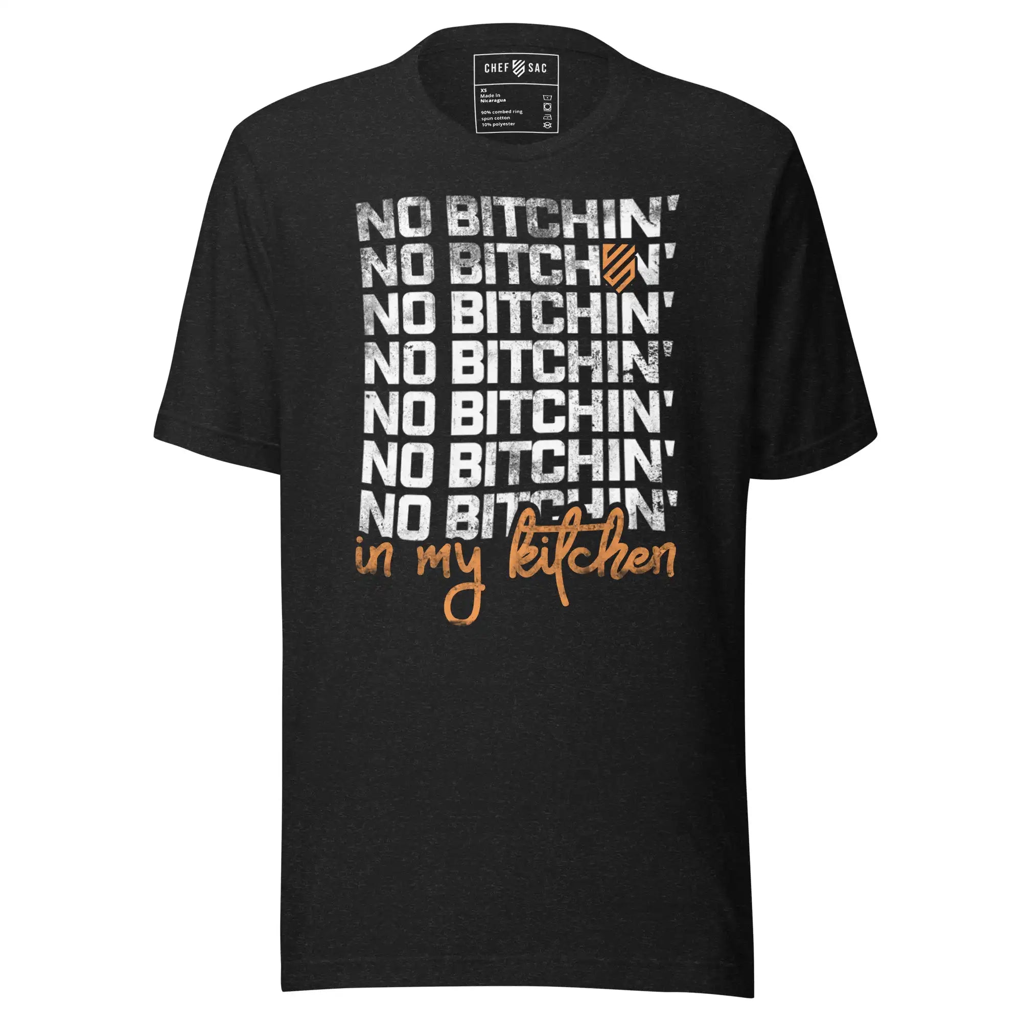 No Bitchin' in My Kitchen Funny Cooking T-Shirt - Sarcastic Chef Apparel for Cooking Enthusiasts & Home Cooks - Perfect for Kitchens, BBQ Parties & Culinary Gifts