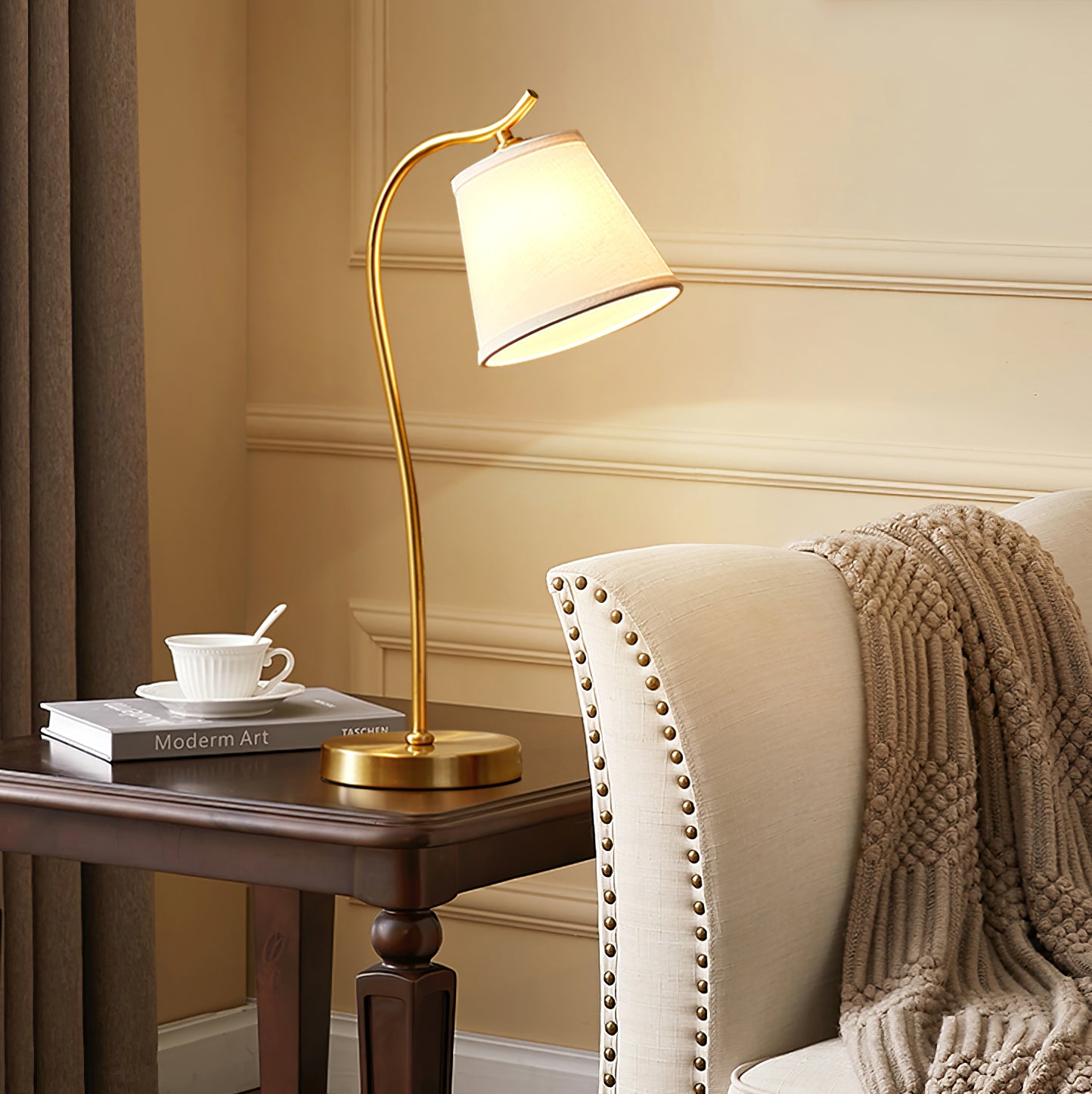 Aneta Table Lamp - Modern LED Desk Lamp with Adjustable Brightness & Color Temperature for Home Office, Bedroom, and Study Room Lighting