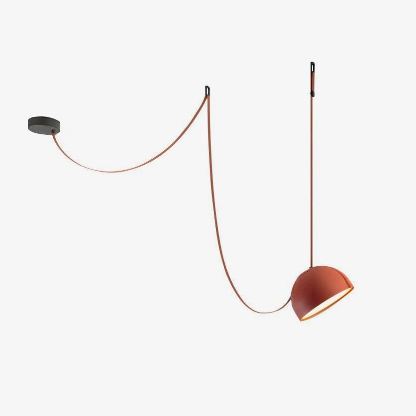 Stylish Leather Pendant Light with Adjustable Belt Hanging - Perfect for Dining Room, Kitchen Island, and Farmhouse Decor