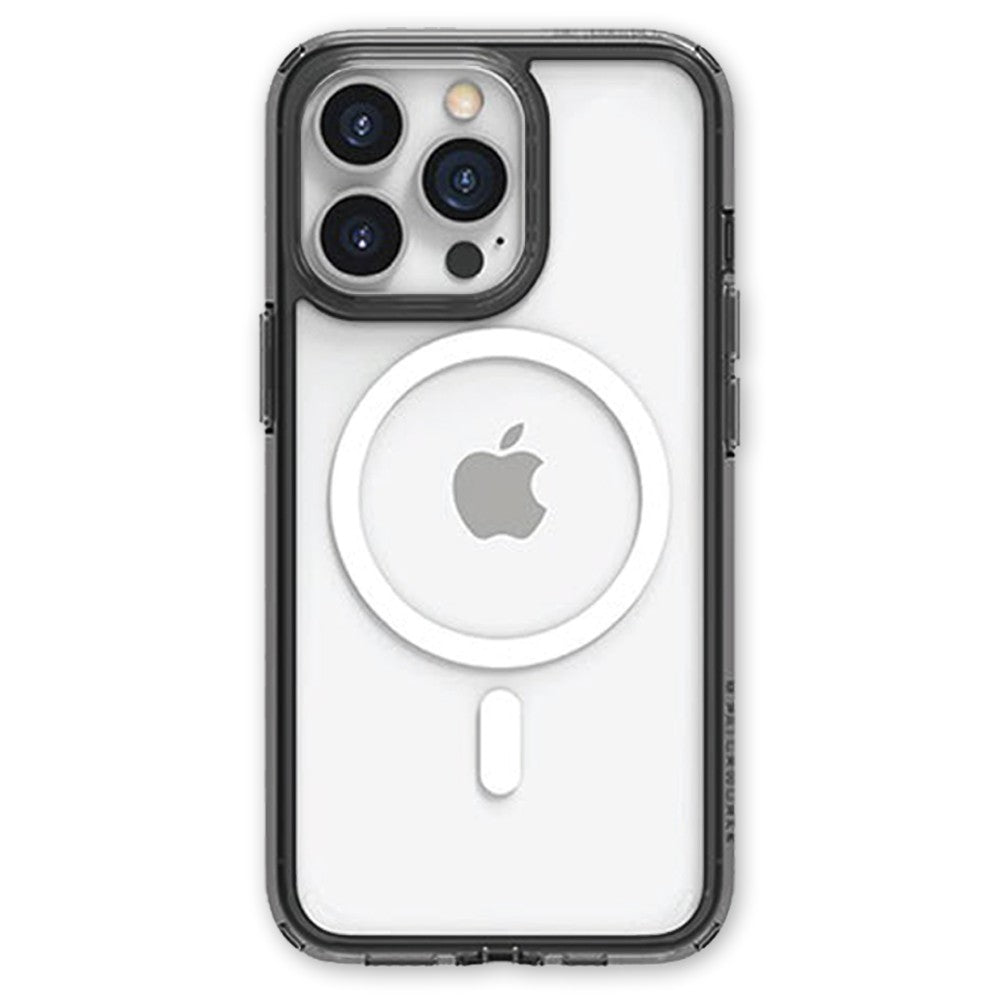iPhone 14 Pro Case PATCHWORKS LUMINA - Clear/Black Transparent Protective Cover with Slim Fit Design | Perfect for Everyday Use, Work & Travel Protection