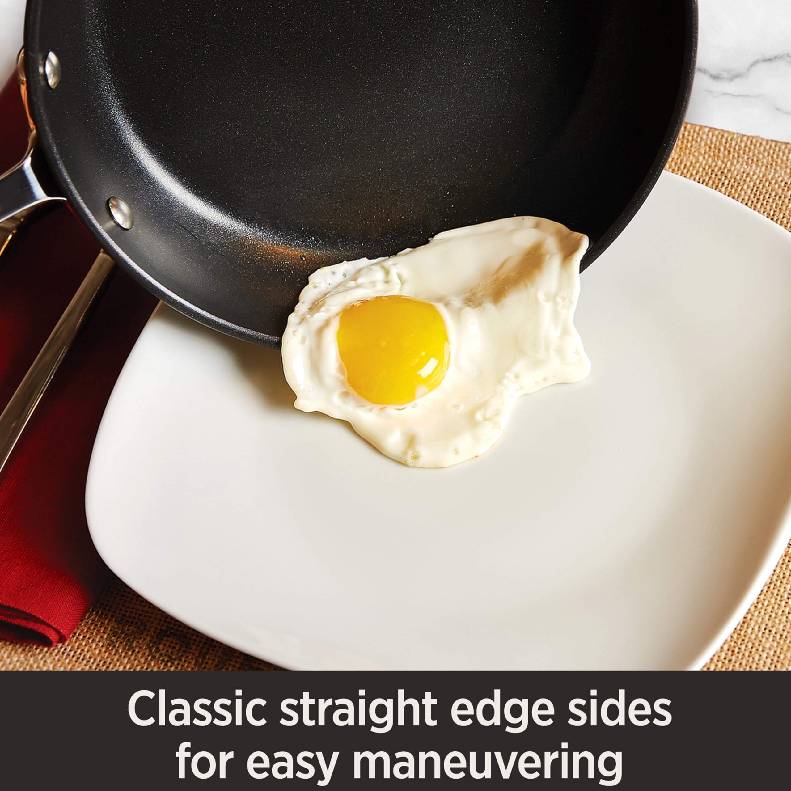 All-Clad HA1 Hard Anodized Nonstick Fry Pan Set - 2-Piece (8 & 10 Inch) Induction Compatible, Oven & Broiler Safe up to 500°F - Premium Black Cookware for Sautéing, Frying & Baking - Dishwasher Safe for Easy Cleaning