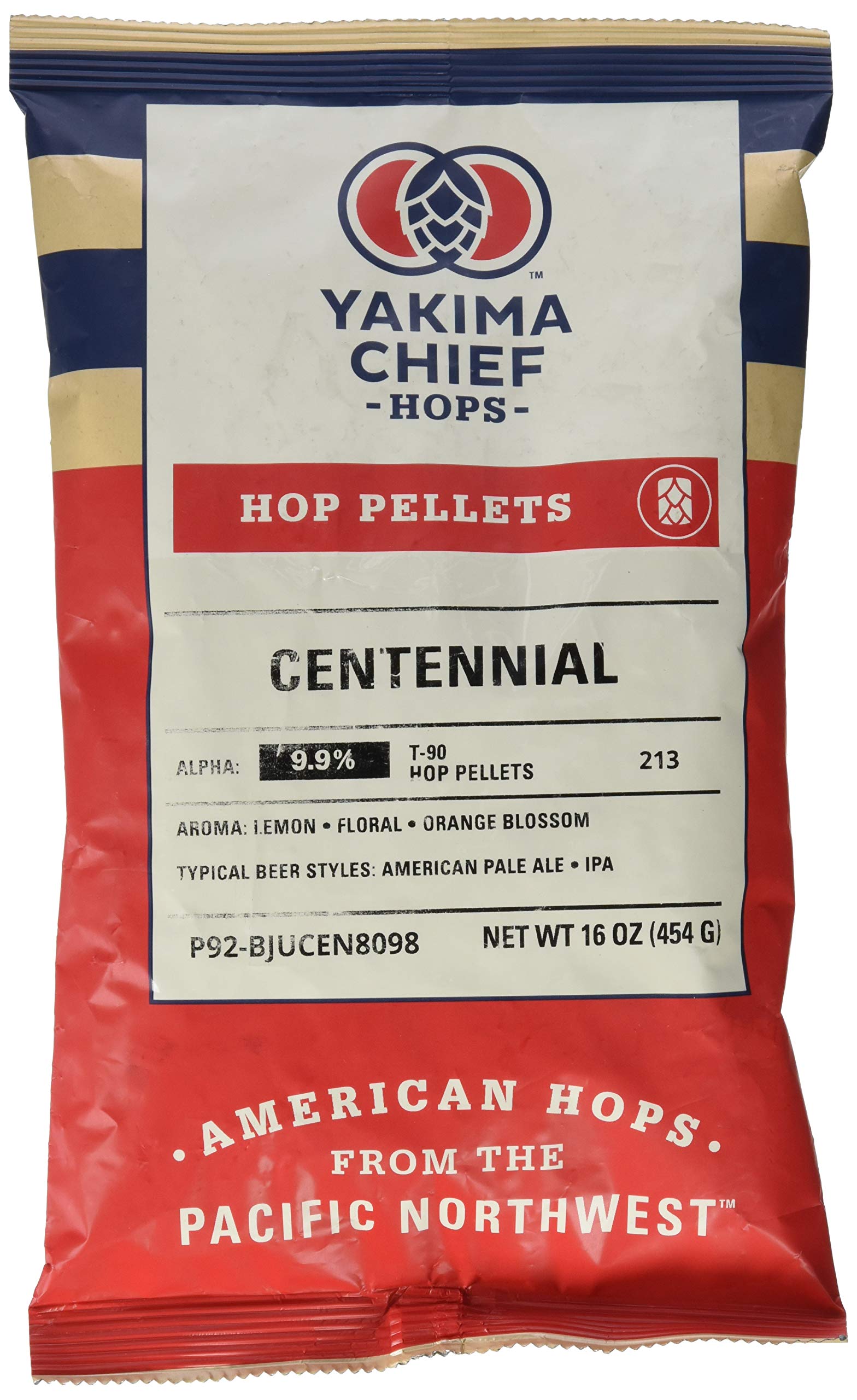 Ohio Us Centennial 1 Lb. Hop Pellets for Home Brewing Beer Making - Premium Hops for Craft Beer, IPA, and Ale Brewing at Home