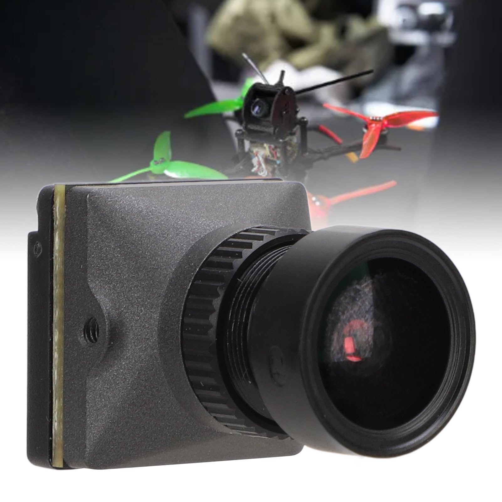 VELATEMOR FPV Action Camera - 1080p 60fps HD Video, 160° Wide Angle Lens, Compatible with DJI, GoPro & Most FPV Drones | Switchable 16:9/4:3 Aspect Ratio | Perfect for Aerial Photography, Drone Racing & Outdoor Adventures