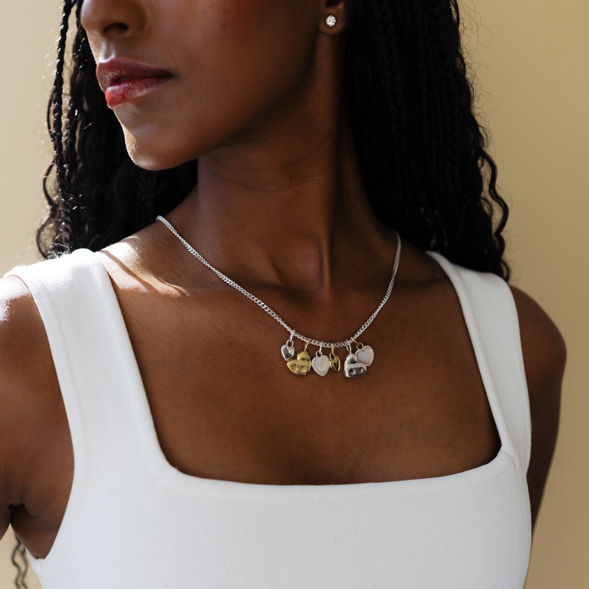 POISE Mini Heart Lock Charm - Elegant Jewelry for Women, Perfect for Valentine's Day Gifts & Everyday Wear