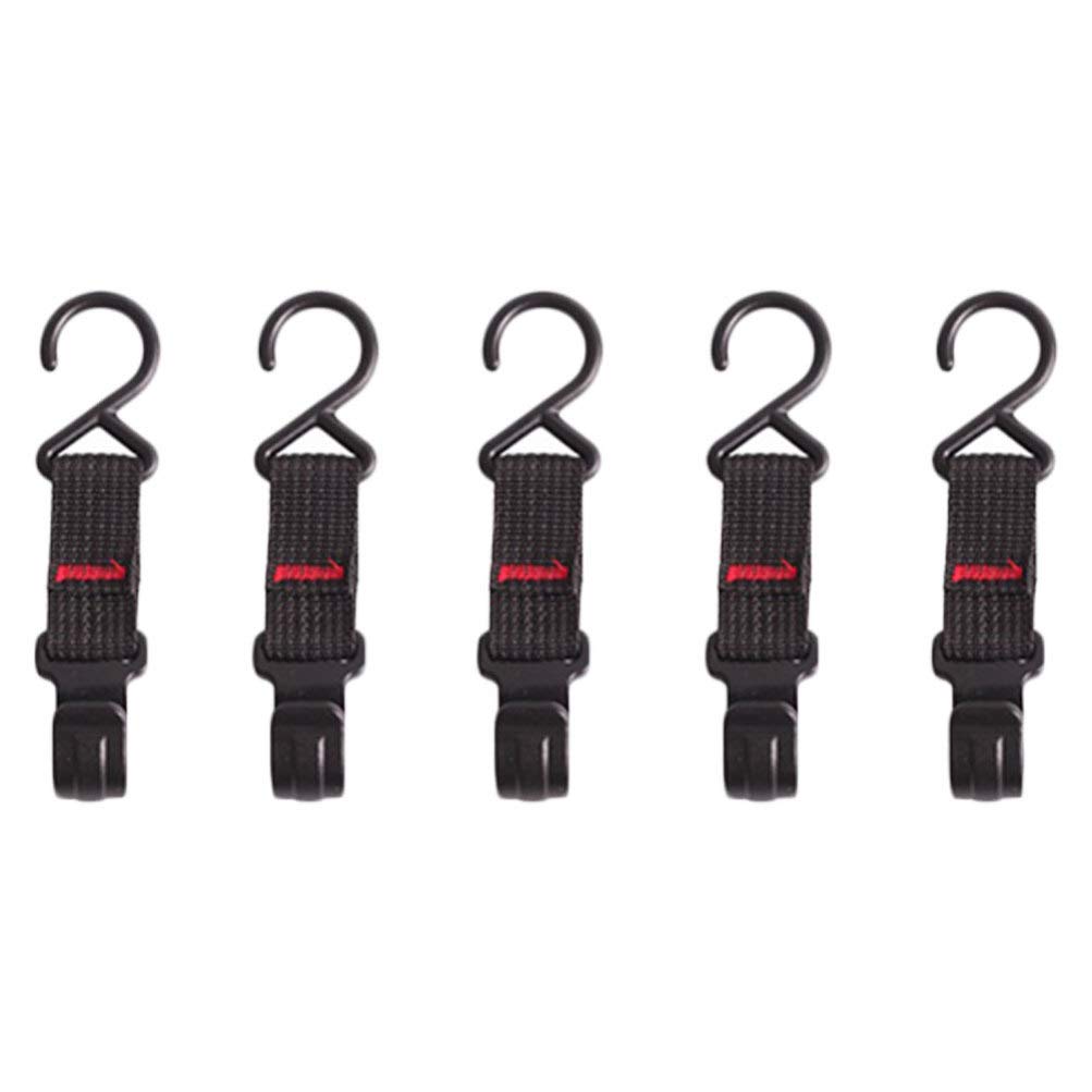 5-Pack Heavy Duty Shelf Hooks for Camping Gear - Durable Storage Hooks & Organizers for Tents, Backpacks, Hiking Equipment - Perfect for Outdoor Adventures, RV Trips & Home Organization