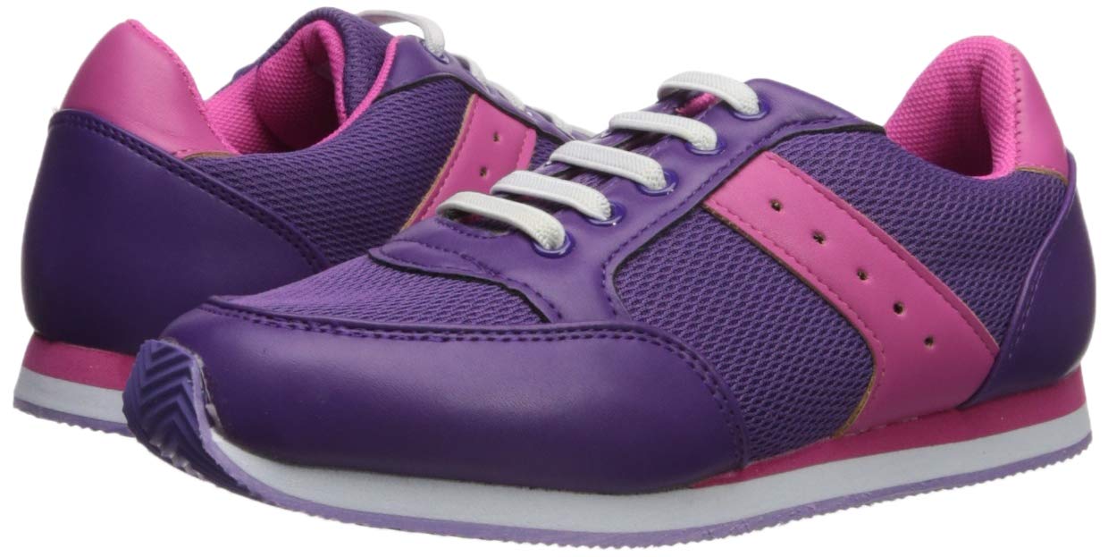 Emilliano Kids Sneakers - Pink & Purple Running Shoes for Boys & Girls, Size 11 M US - Perfect for School, Play & Everyday Wear