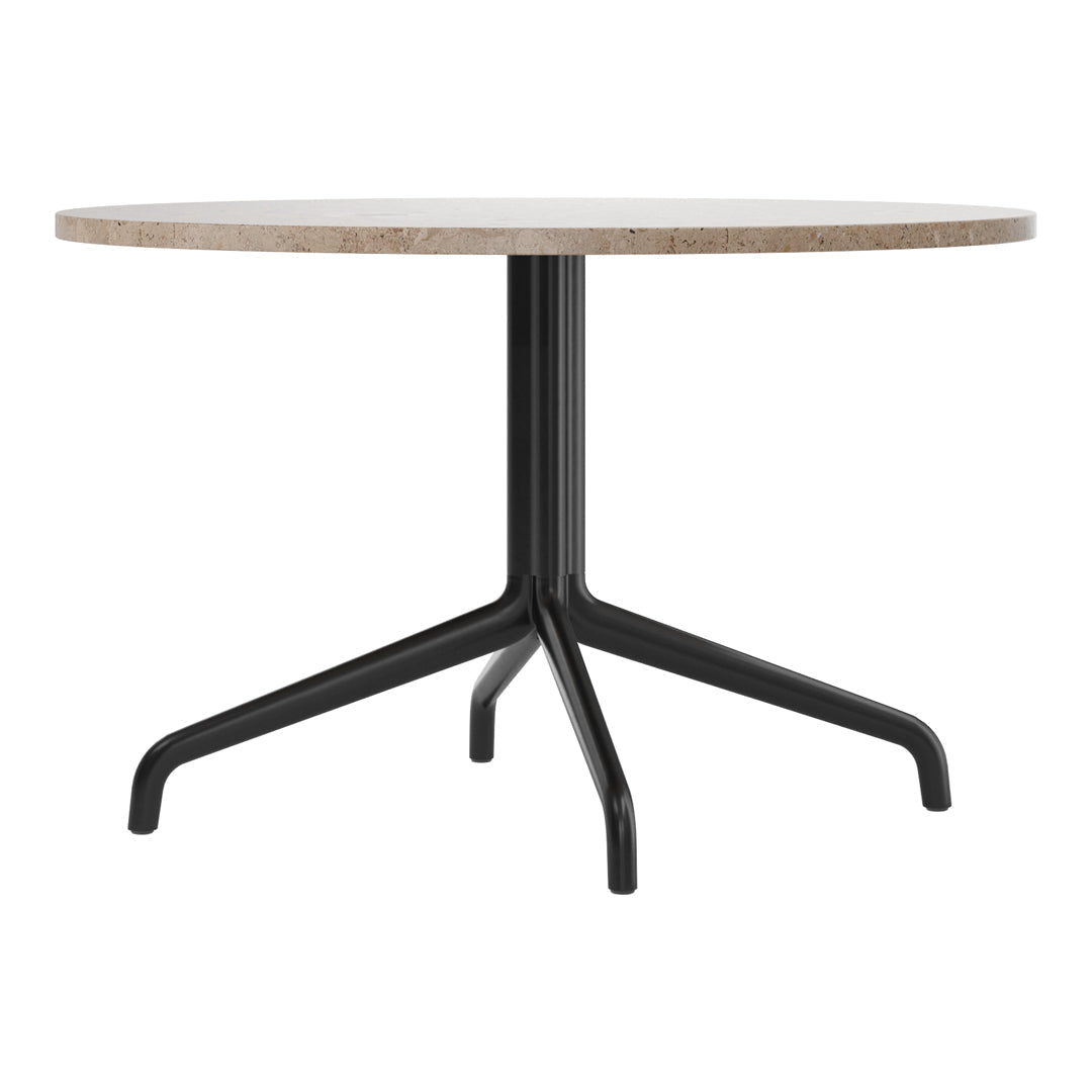 Harbor Column Lounge Table - Round Star Base Design for Living Room, Patio, or Outdoor Decor | Modern Side Table for Coffee, Books, and Plants