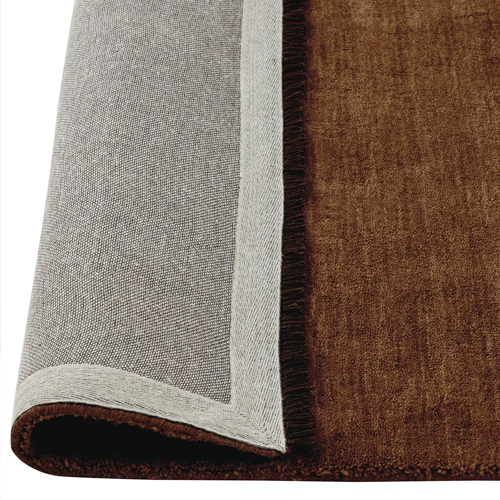 Premium Weave Silvio Handmade Wool Floor Rug - Sienna Brown 300cm x 400cm (10x13ft) - NZ Natural Wool for Living Room, Bedroom & Office Decor
