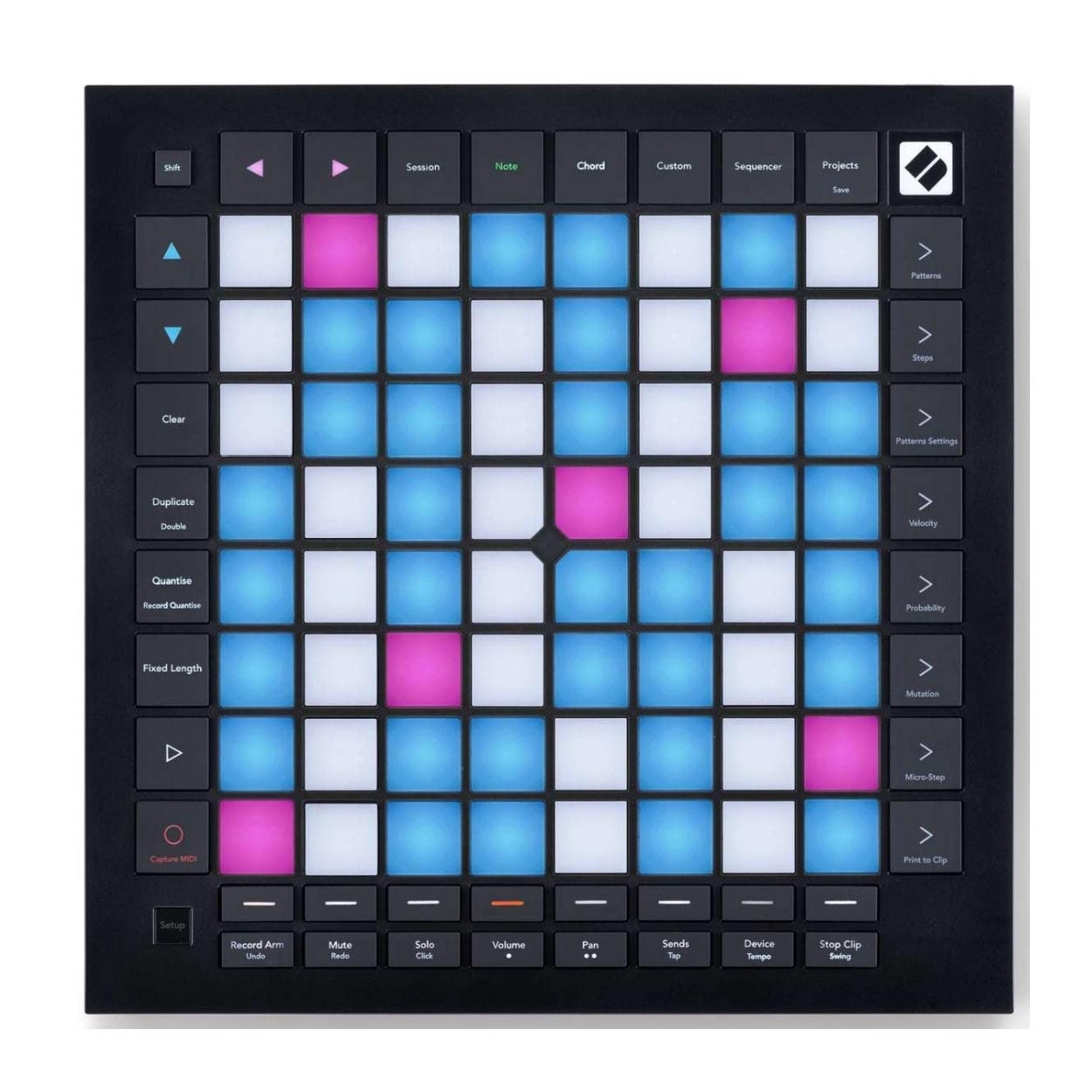 Novation Launchpad Pro MK3 MIDI Controller Bundle with Studio Headphones & 4-Port USB Hub - Perfect for Music Production, DJing & Live Performances